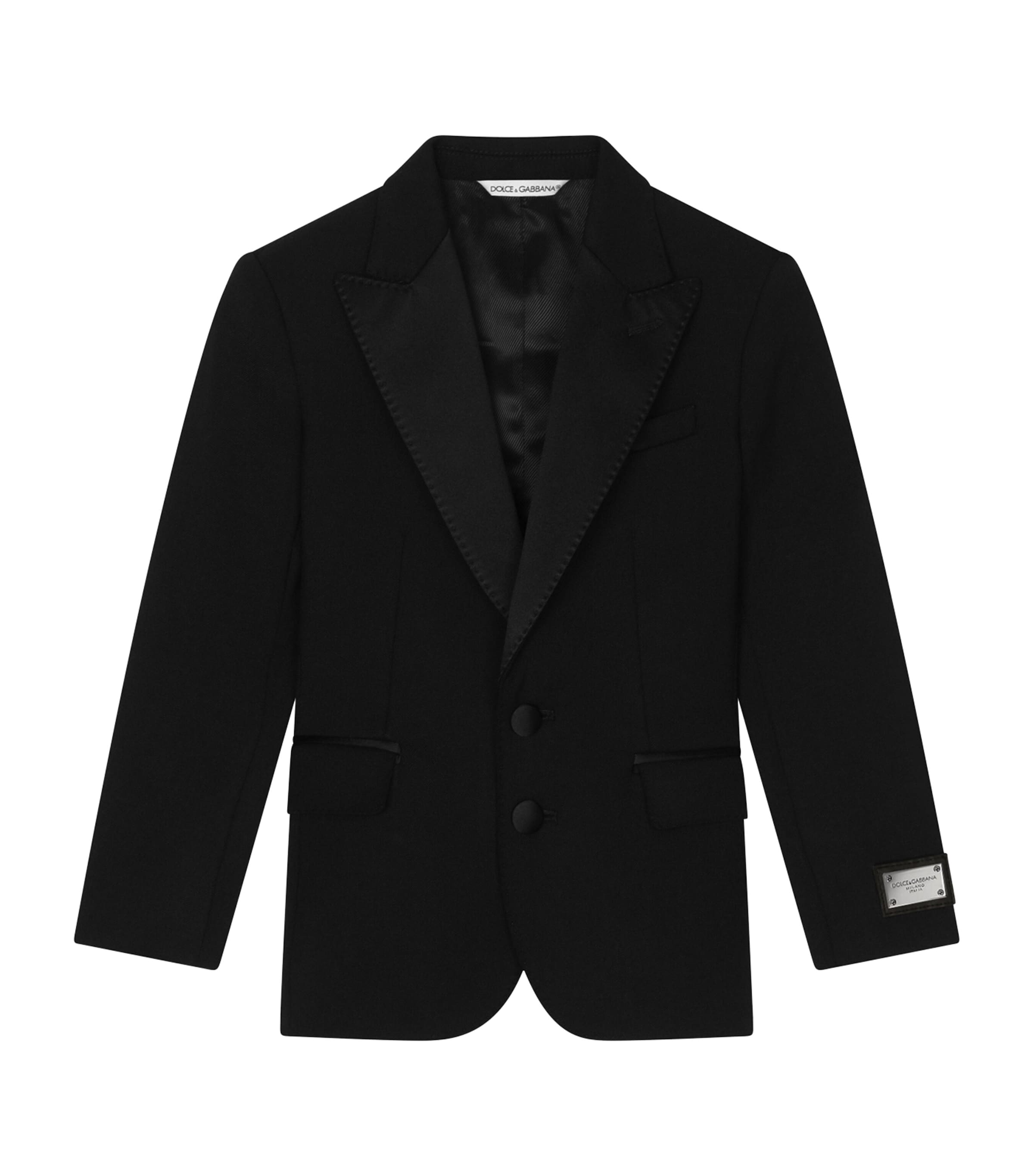 Dolce & Gabbana Logo-tag Single-breasted Tuxedo Blazer
