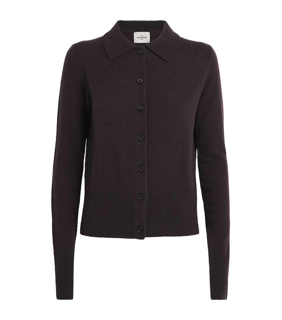 Le Kasha Womens this shirt cardigan from la kasha, organic cashmere Prune Image 1