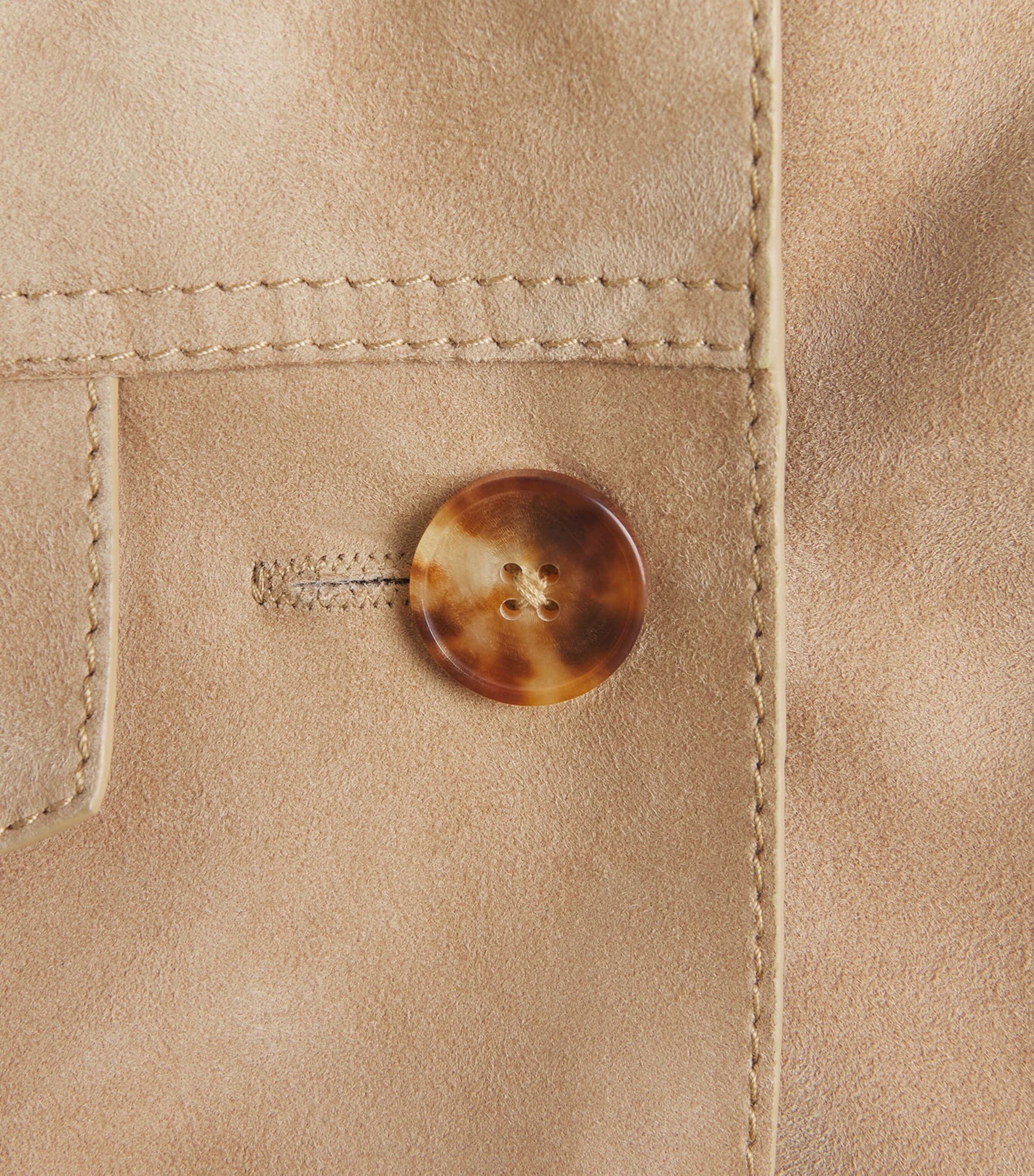 Suede Belted Jacket OAT Image 6