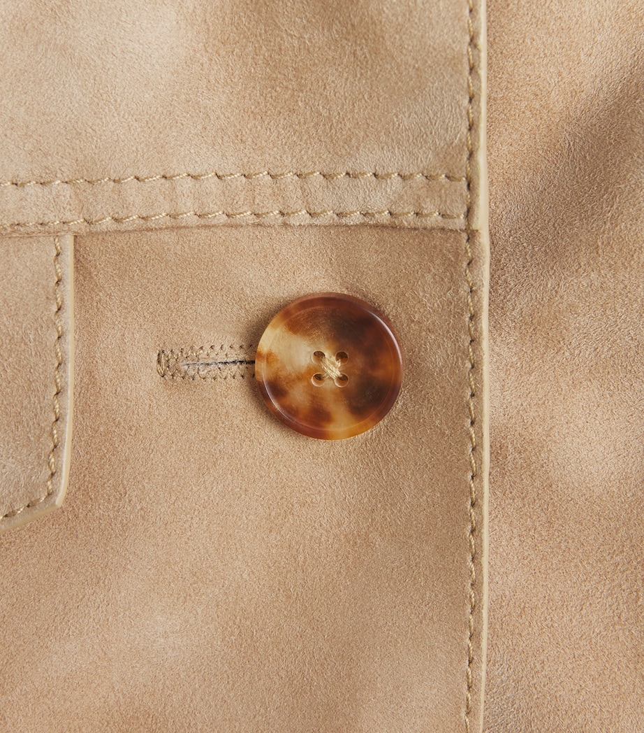 Suede Belted Jacket OAT Image 6