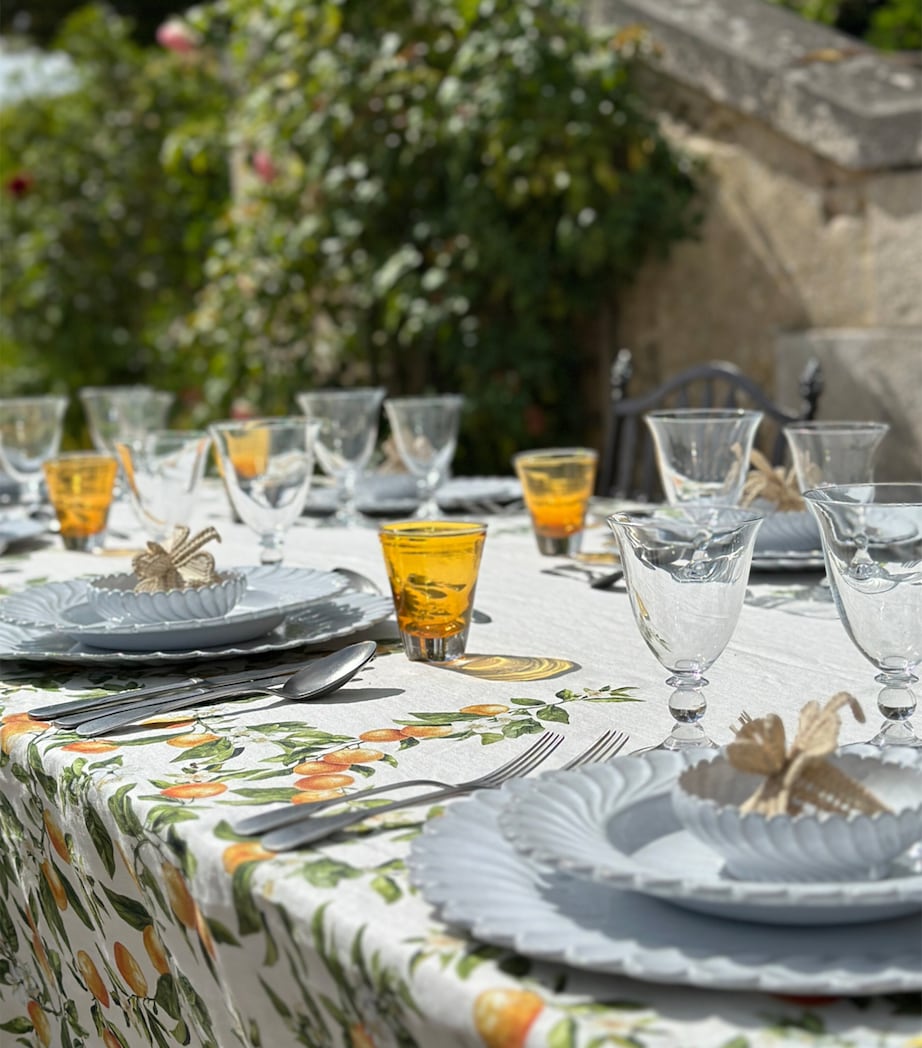 Linen L'Orangerie Tablecloth (380cm x 165cm) ORANGE Image 11