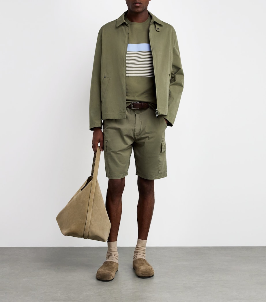 Cotton Braeside Stripe T-Shirt LIGHT MOSS Image 2