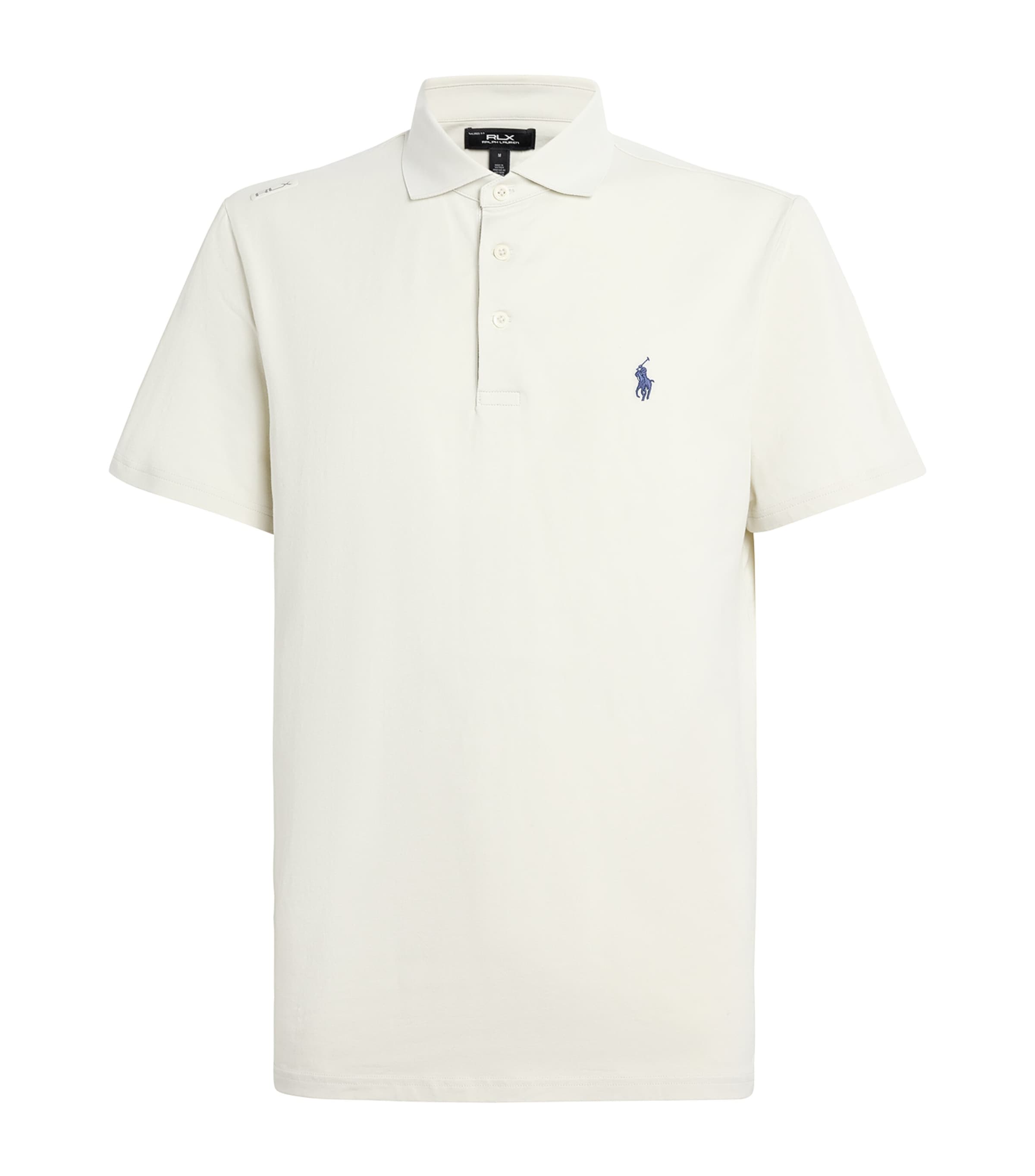 Stretch-Cotton Tailored Fit Performance Polo Shirt STONE PEBBLE Image 1