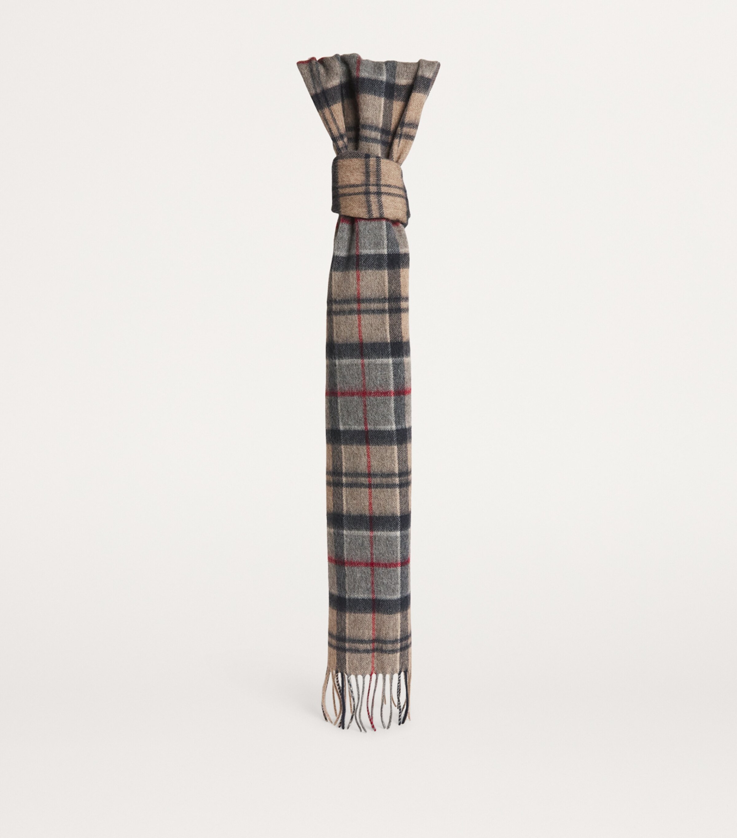 Barbour Wool-Cashmere Tartan Scarf Dk Dress Tartan Image 3