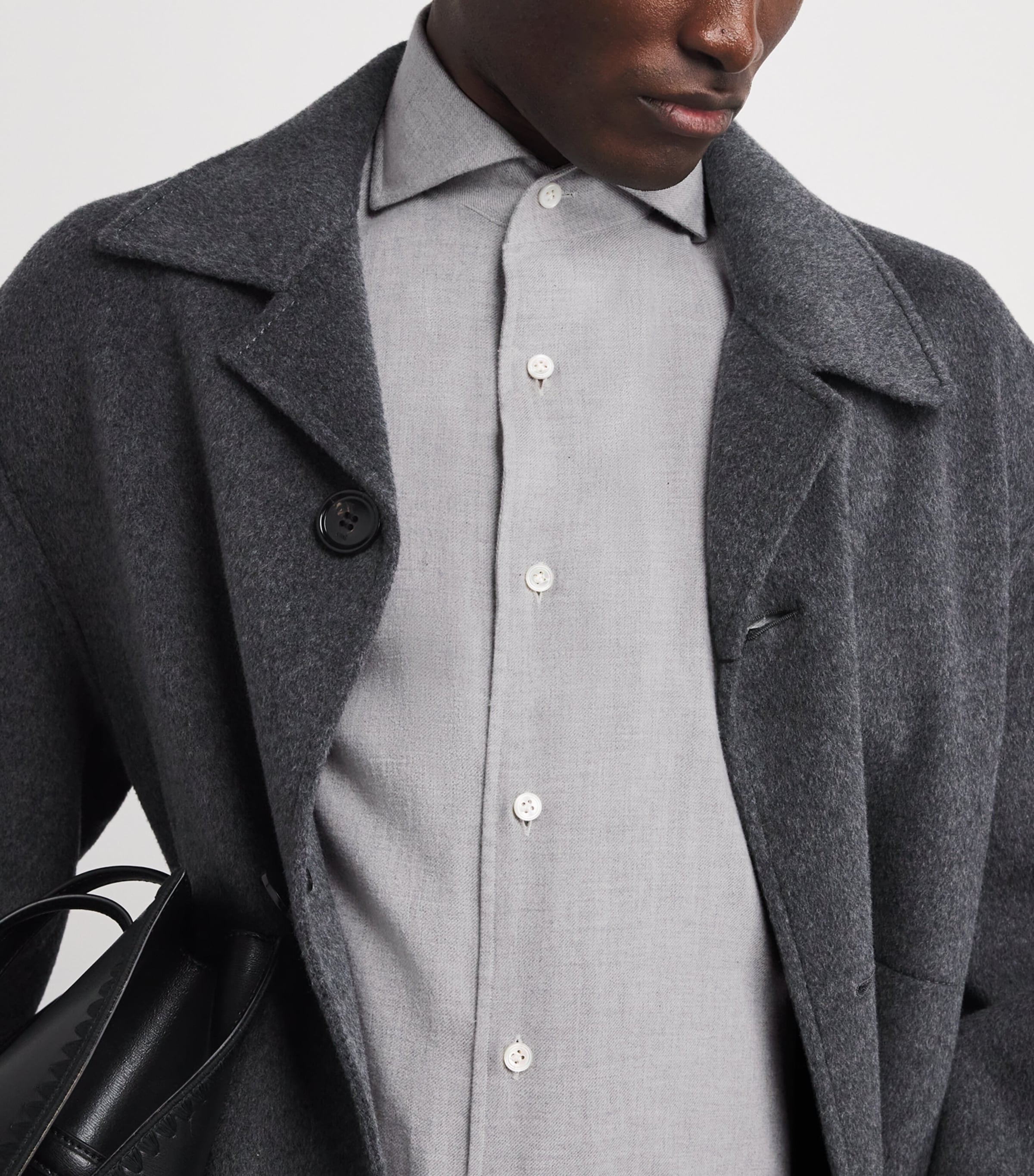 Cotton-Cashmere Shirt GREY Image 6