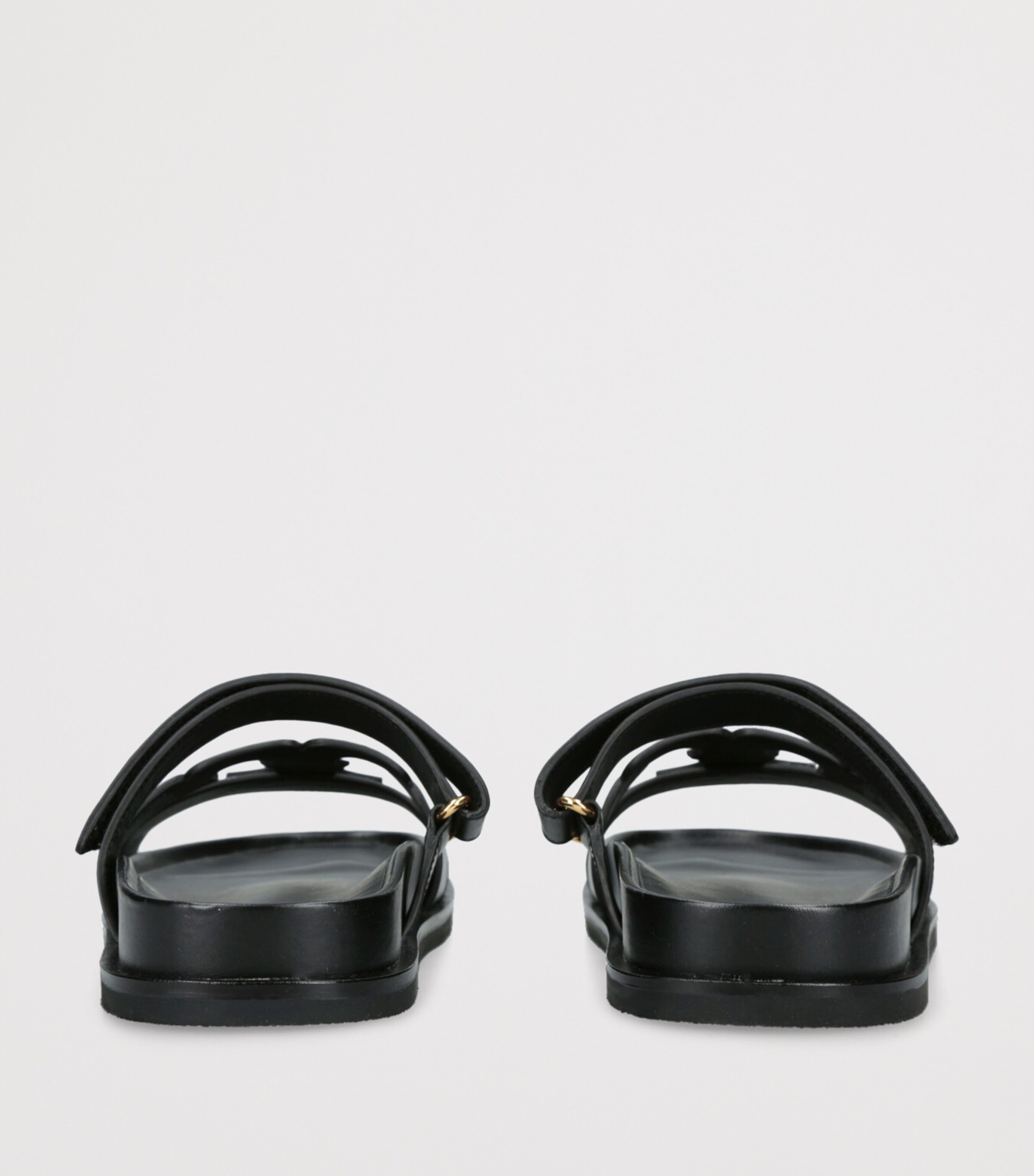Tory Burch Black Leather Ines Sport Slides | Harrods US