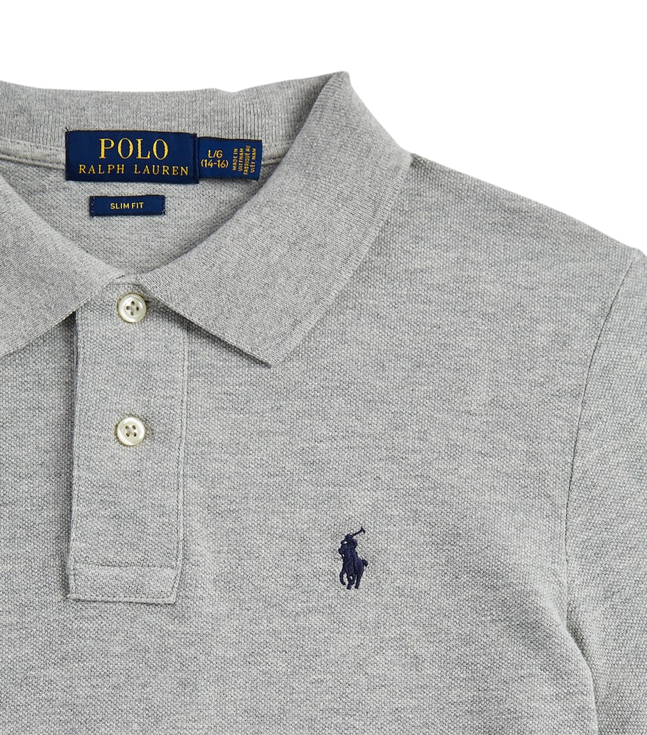 Custom Fit Polo Shirt (10-14 Years) GREY Image 3