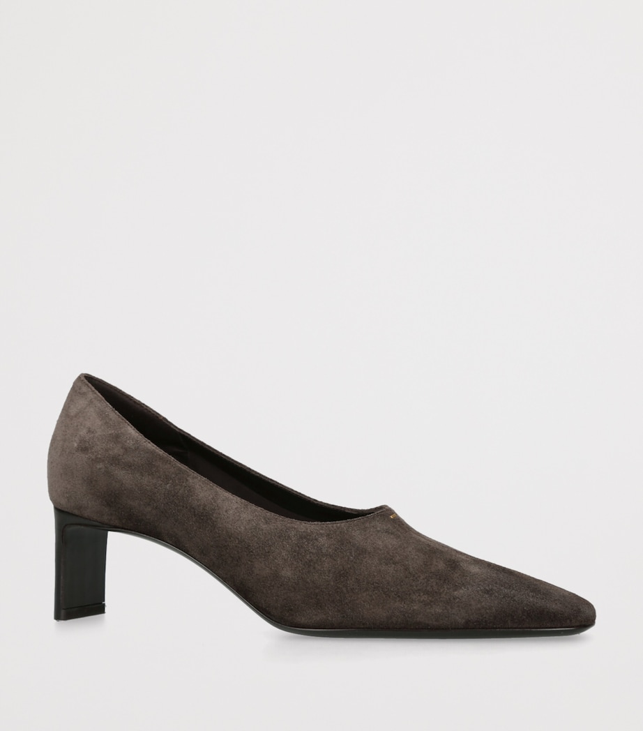 Suede Celia Pumps 50 DARK BROWN Image 3