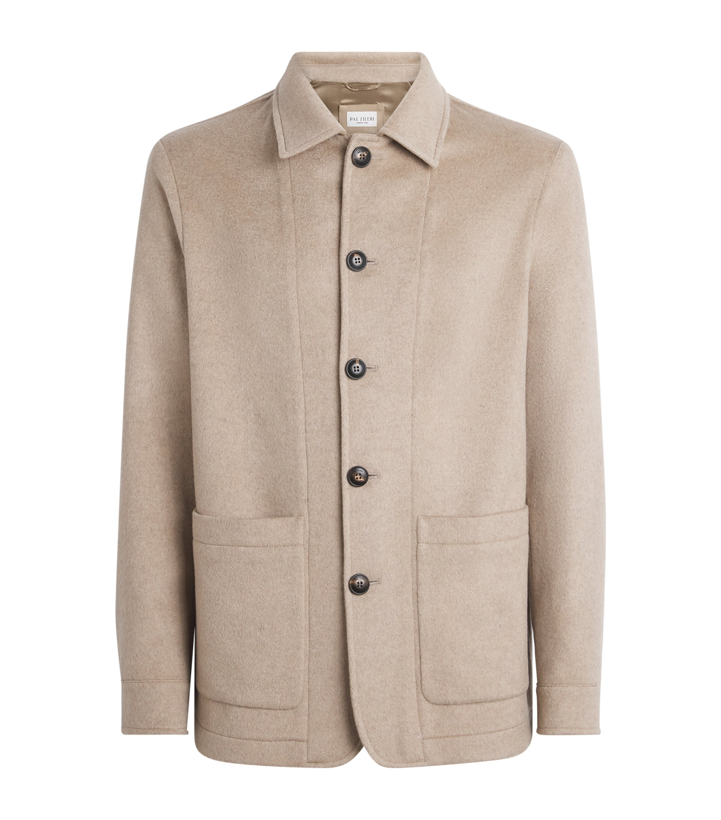 Pal Zileri Mens Cashmere Blouson Jacket Light Brown Image 1