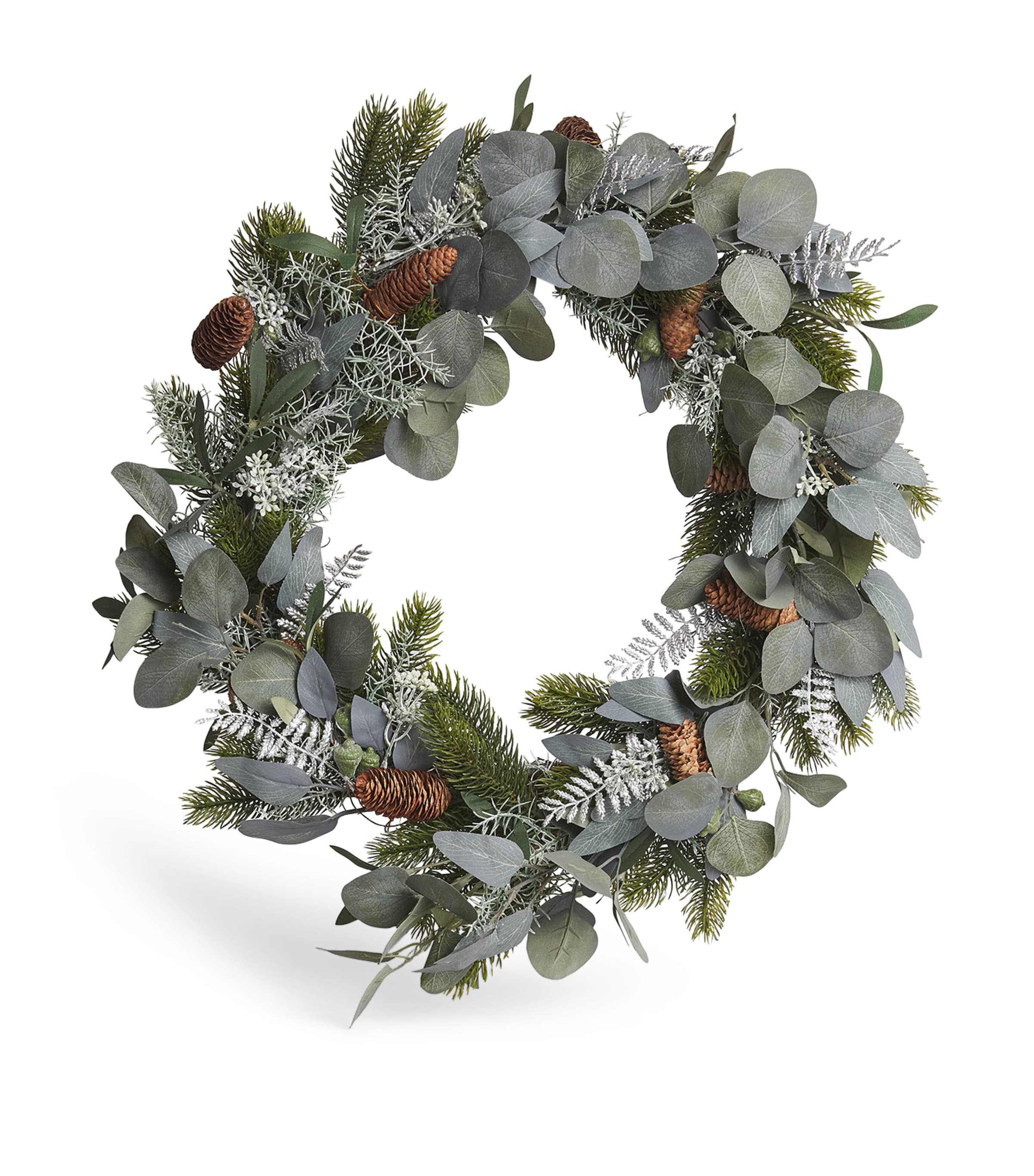 Shop Harrods Eucalyptus Leaves And Pinecones Wreath