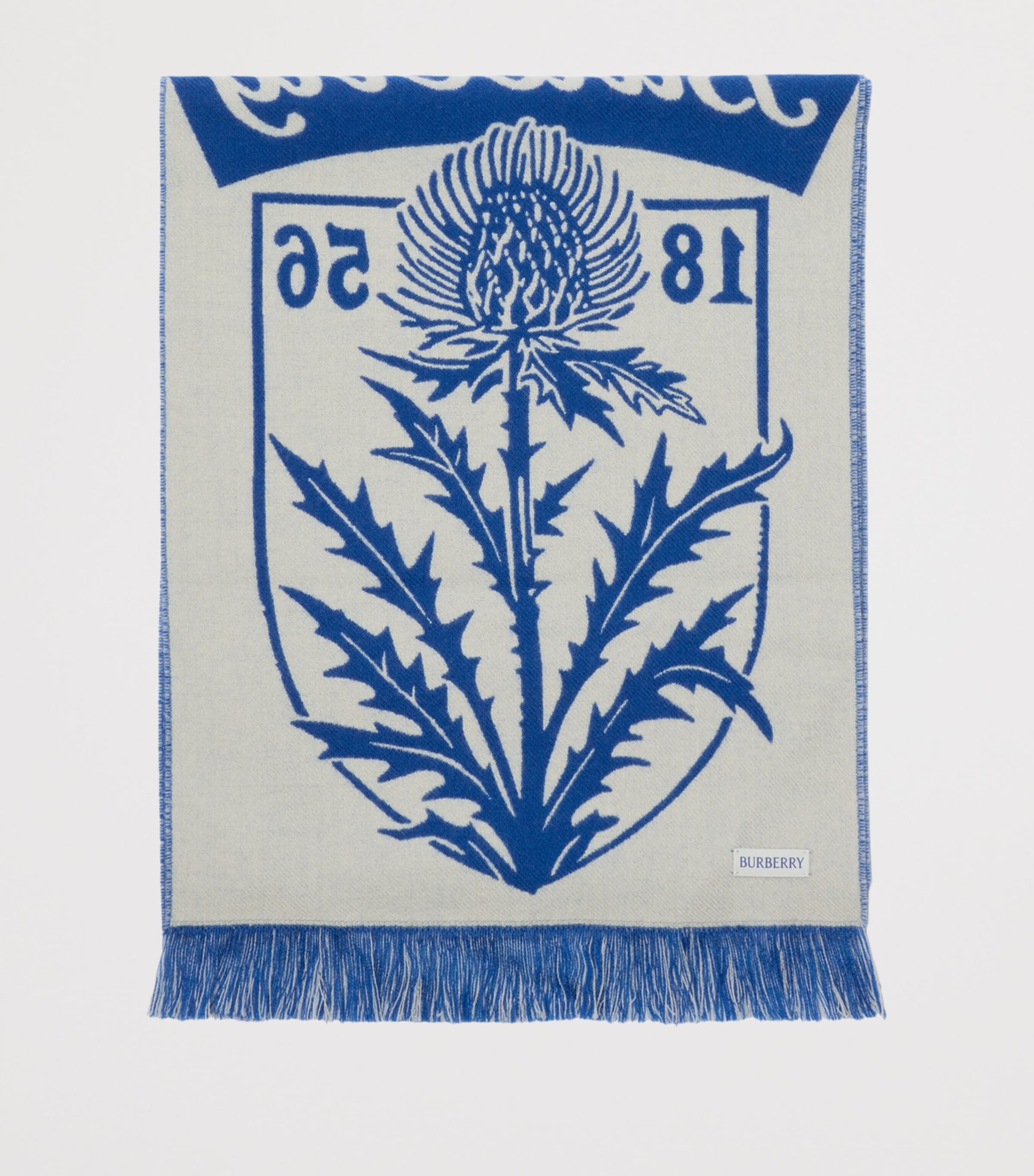 Wool Thistle Shield Scarf FLAG BLUE Image 3