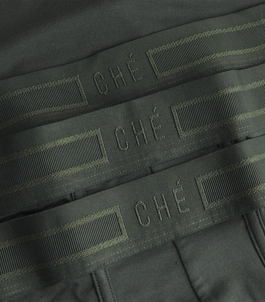 Logo-Waist Trunks (Pack of 3) PINE GREEN Image 5