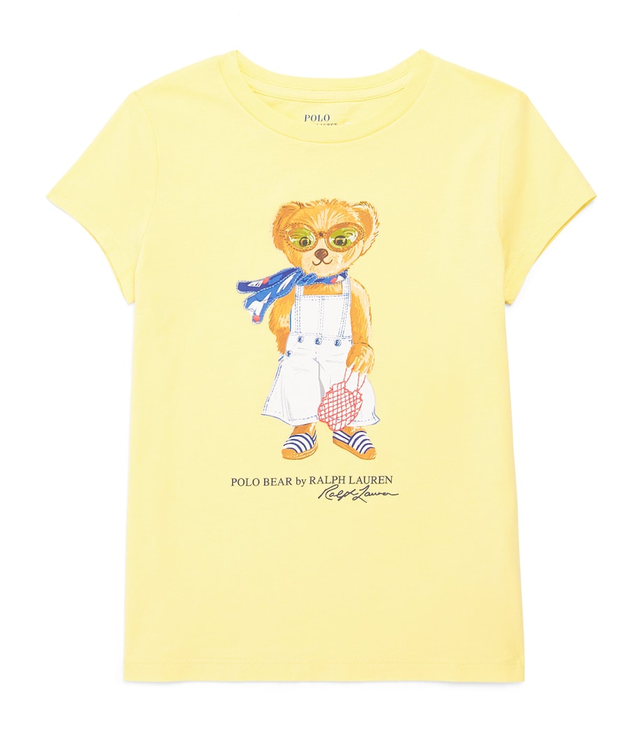 Cotton Polo Bear T-Shirt (2-7 Years) BANANAPEEL Image 1