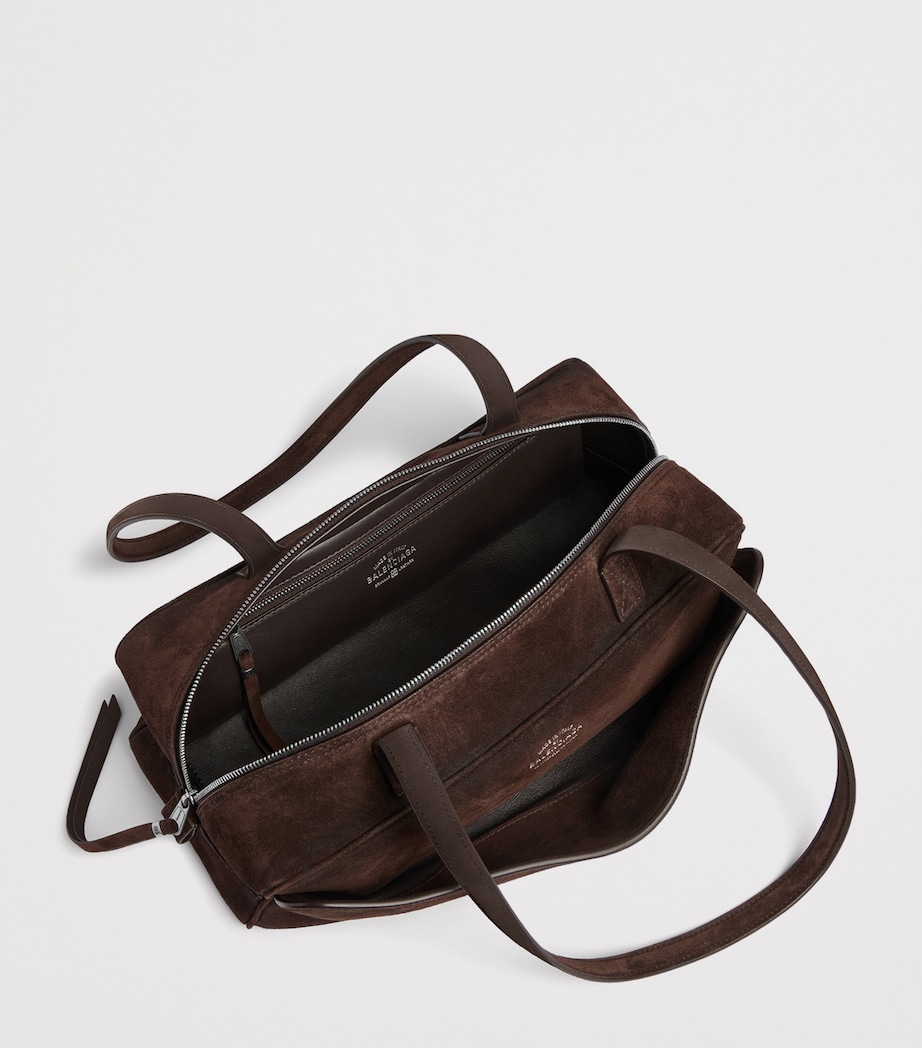 Small Leather Carrie Bowling Top-Handle Bag 2308 Image 5