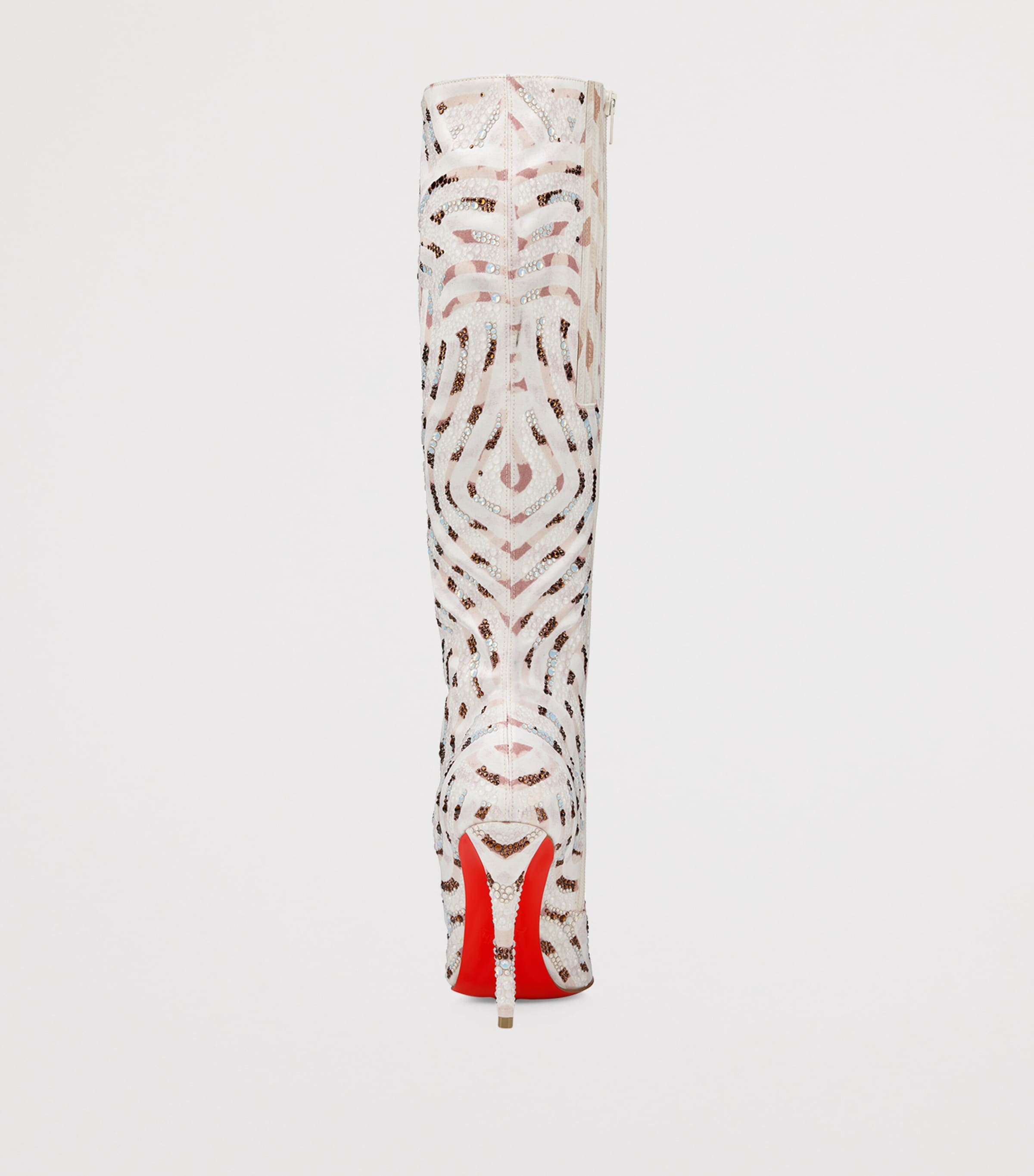 Miss Z Silk Embellished Knee-High Boots 100 6011 Image 5