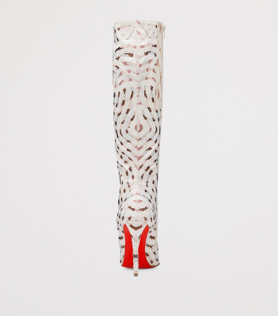Miss Z Silk Embellished Knee-High Boots 100 6011 Image 5