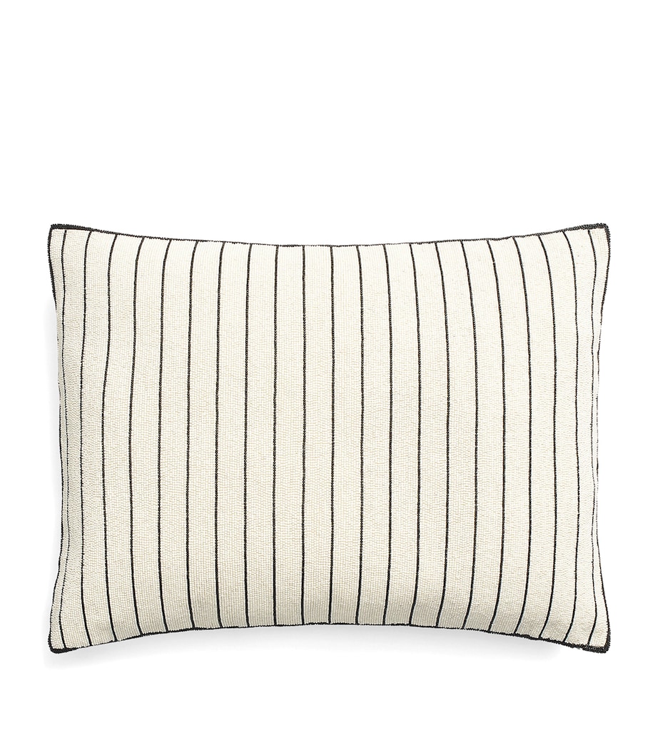 Beaded Northleigh Throw Pillow (38cm x 51cm) CLASSIC CREAM Image 1