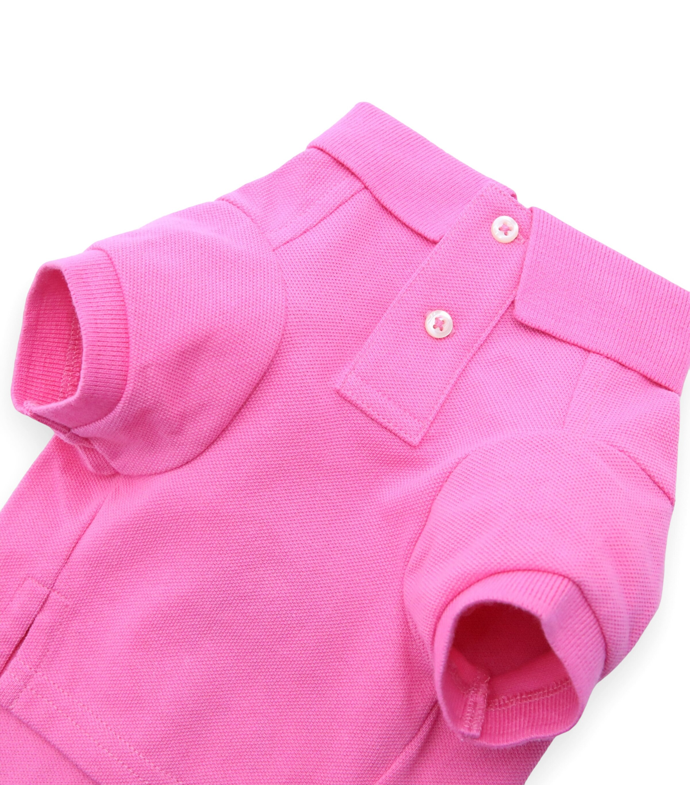 Ralph Lauren Cotton Polo Bear Dog Shirt (XS) Baja Pink Image 4