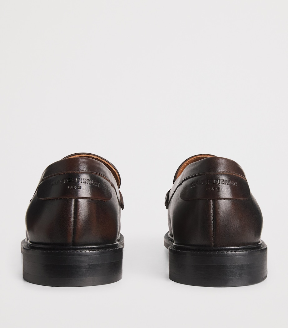 Leather Loafers CHOCOLATE Image 3