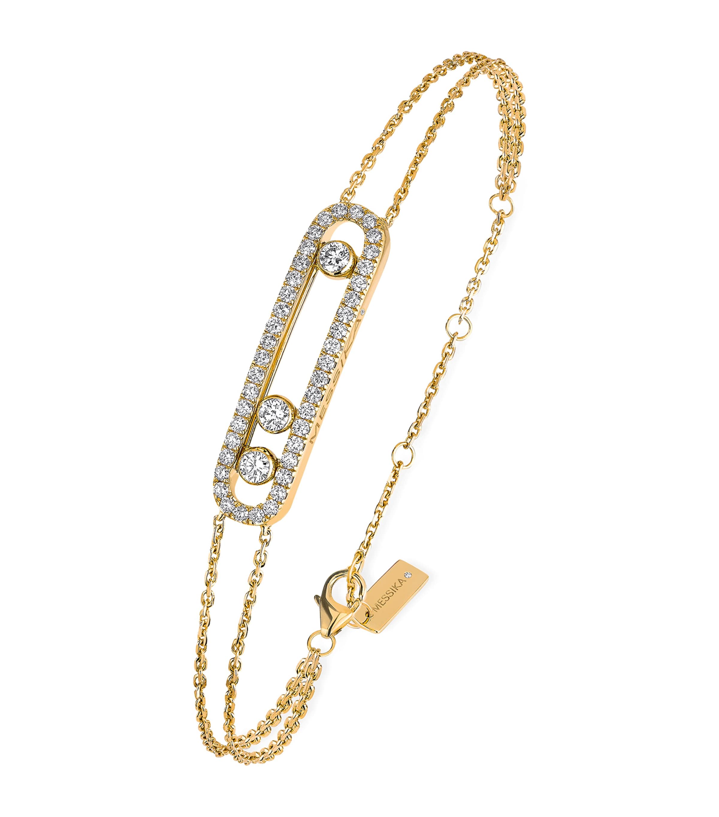 Messika Yellow Gold And Diamond Move Classique Pavé Bracelet