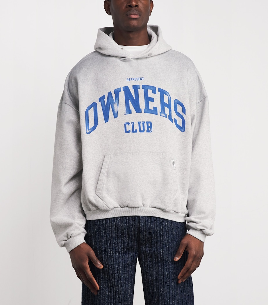 Cotton Owner’s Club Hoodie SPRAY GREY MARL Image 3
