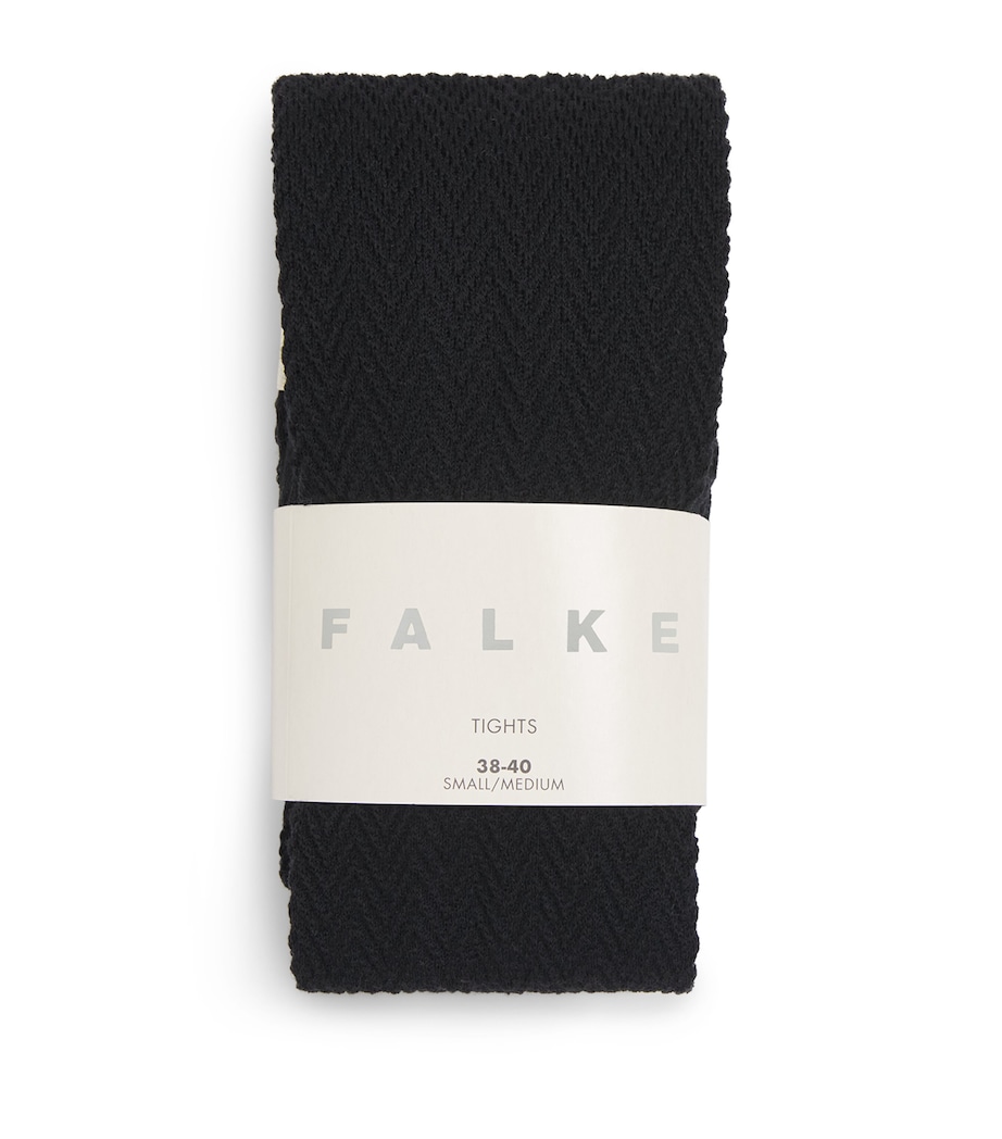 Virgin Wool-Blend Fable Estate Tights 3000 BLACK Image 1