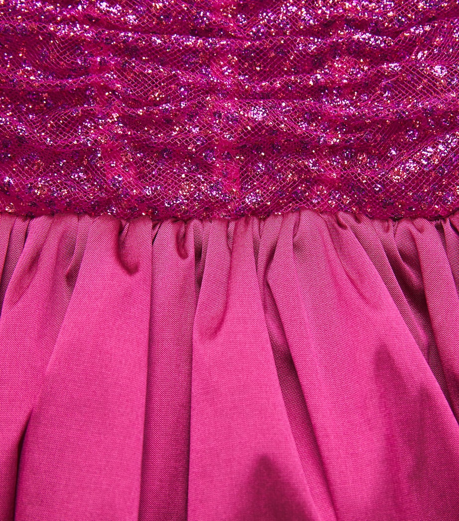 Sandra Mansour Womens Taffeta Twilight Gown Asis C Fuchsia Image 6