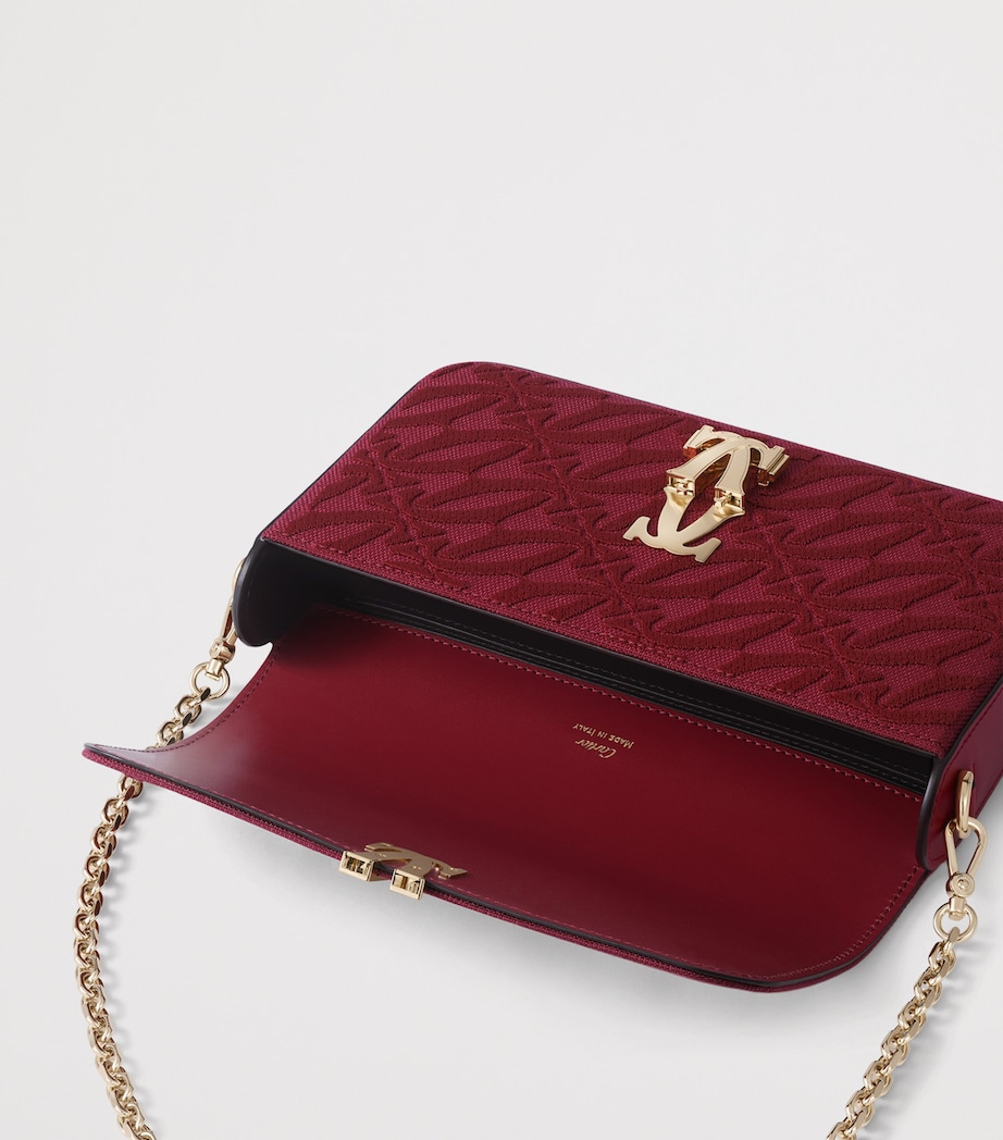 Leather Mini C de Cartier Shoulder Bag PETROL Image 5