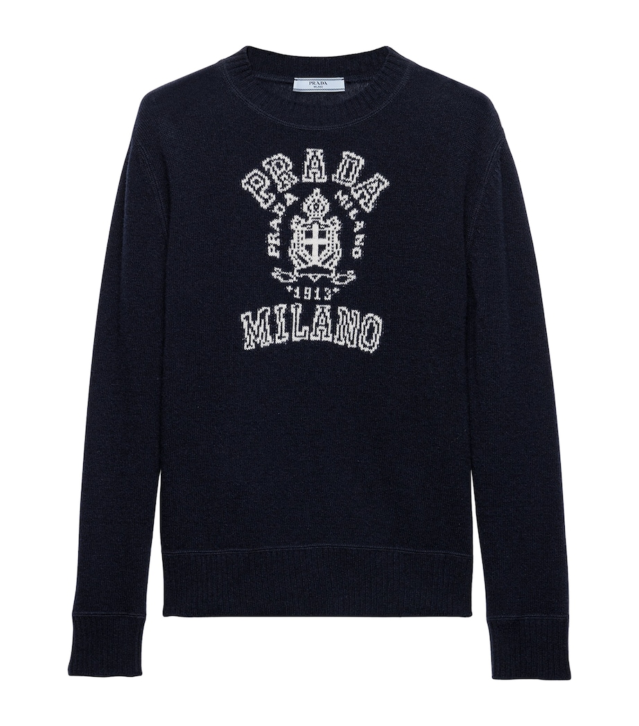 Wool-Cashmere Logo Sweater F022X Image 1