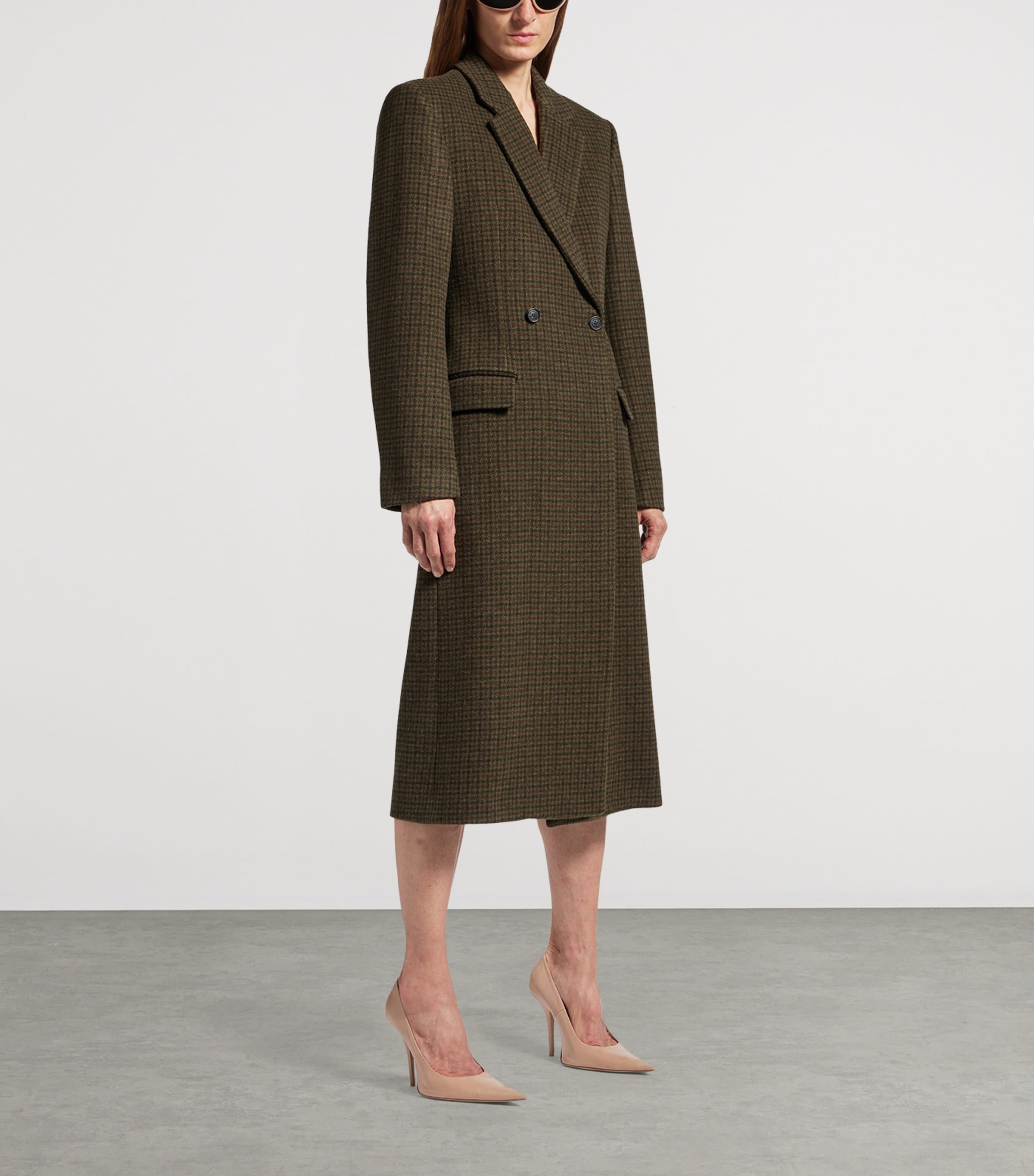Melton Wool Check Overcoat 2866 Image 2