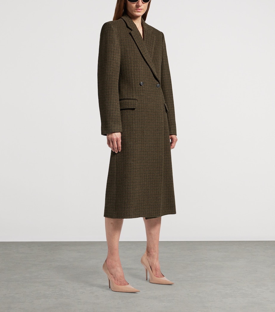 Melton Wool Check Overcoat 2866 Image 2