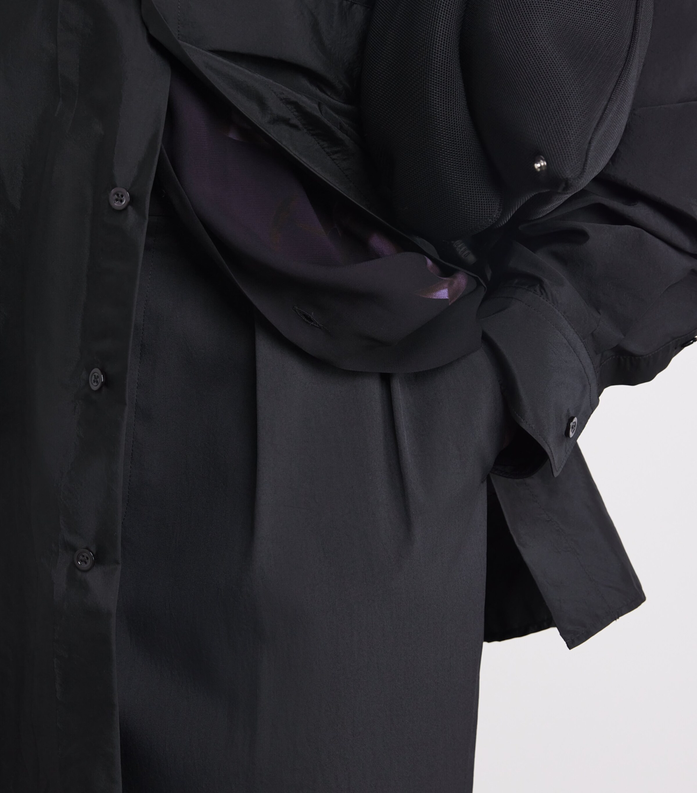 Air Wide-Leg Trousers 15-BLACK Image 6