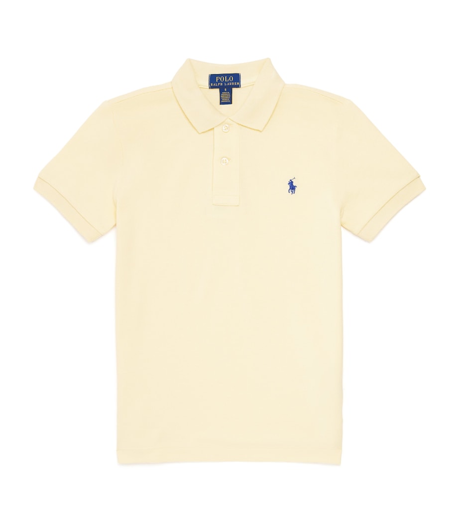 Cotton Polo Shirt (6-14 Years) TBRD YLLO Image 1
