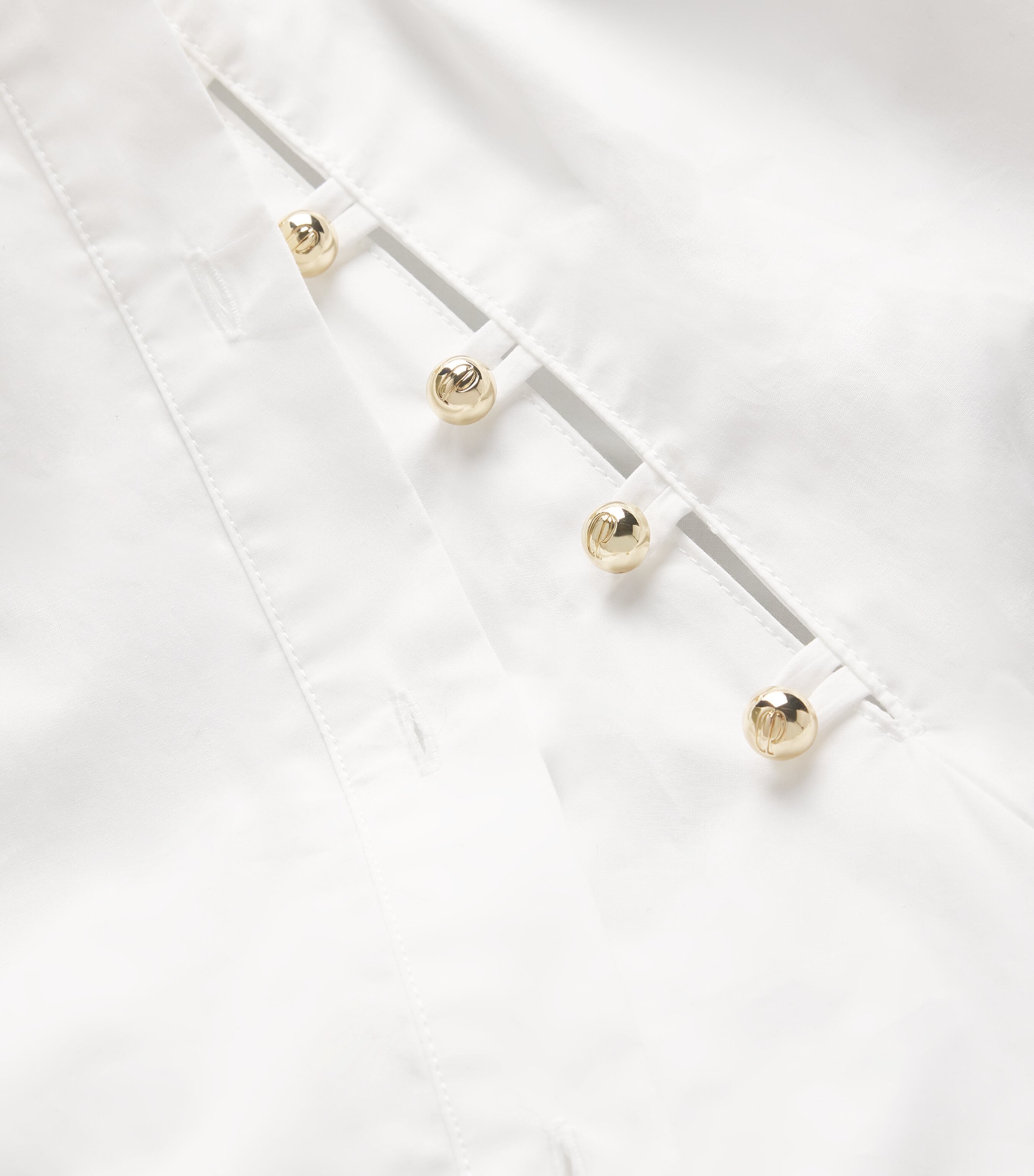 Cotton Poplin Shirt WHITE Image 5