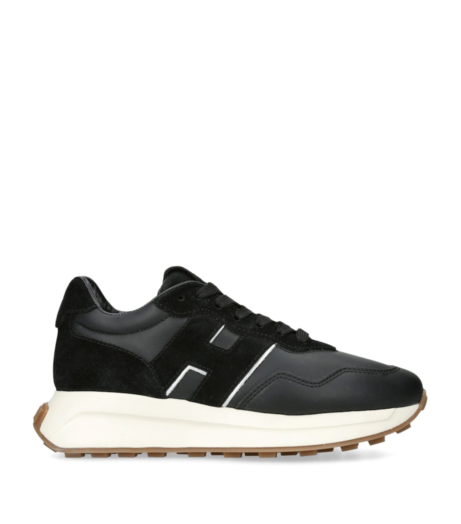 Suede Allacciato Sneakers BLACK Image 1
