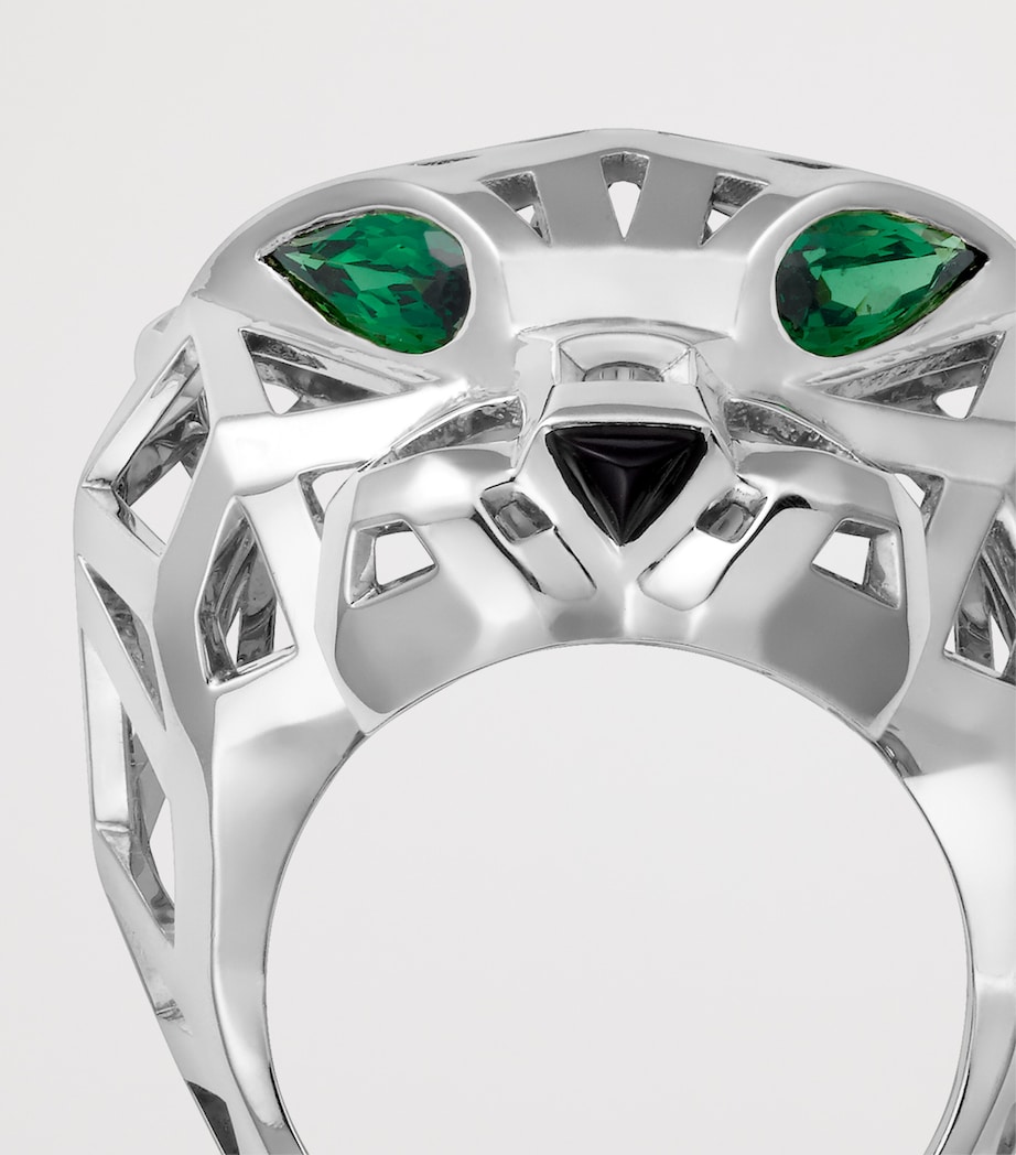 Cartier White Gold, Tsavorite Garnet and Onyx Panthère de Cartier Ring White Gold Image 5