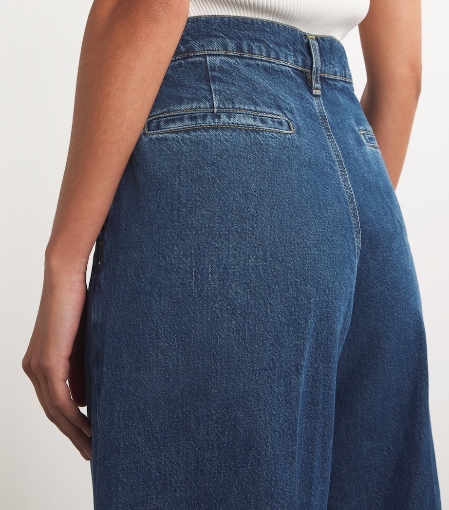 FRAME Womens Easy Wide Flare Jeans Blindspot Image 6