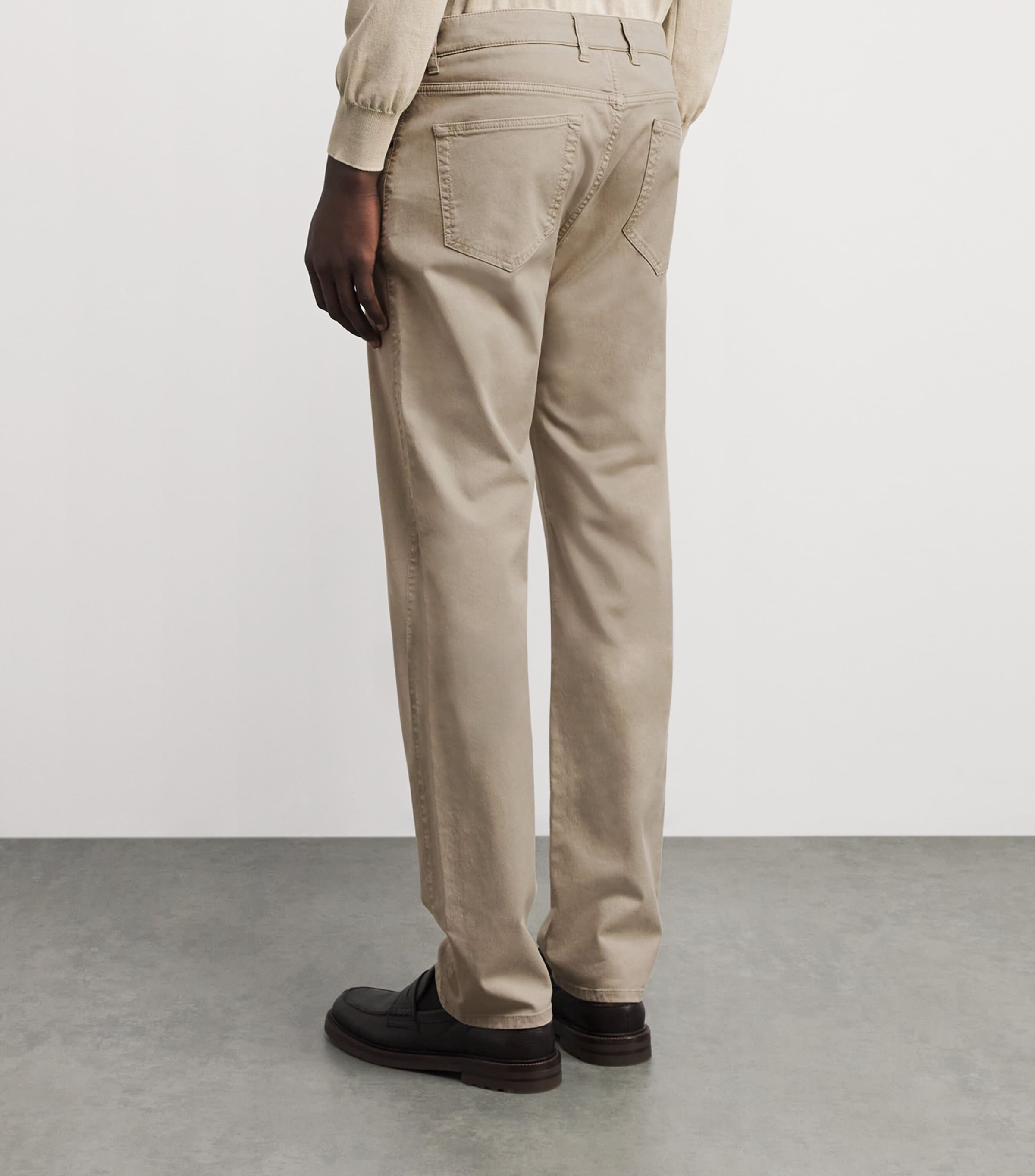 Stretch-Cotton Chinos STONE Image 4