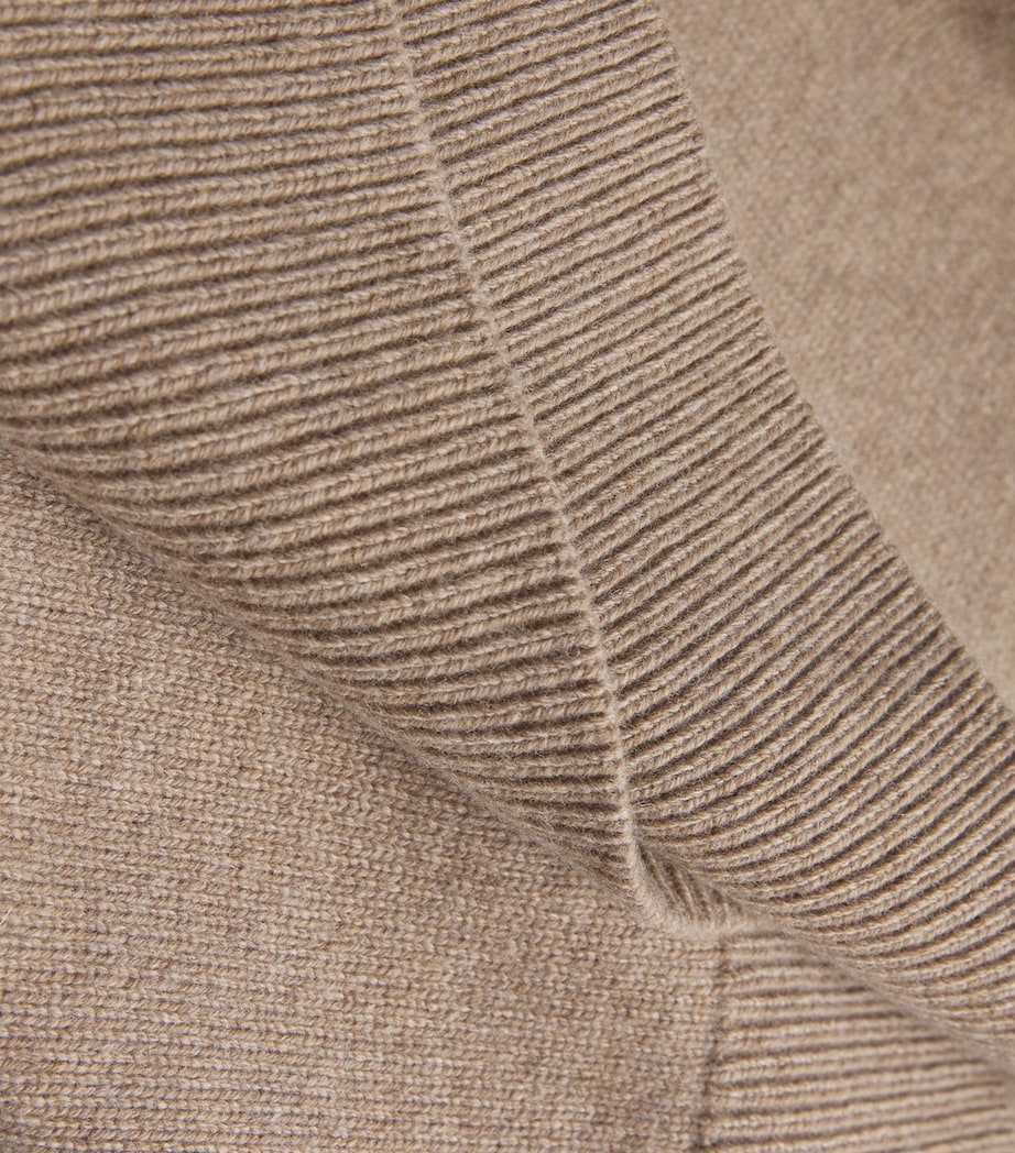 Merino Wool High-Neck Sweater 296 MELANGE OATMEAL Image 5