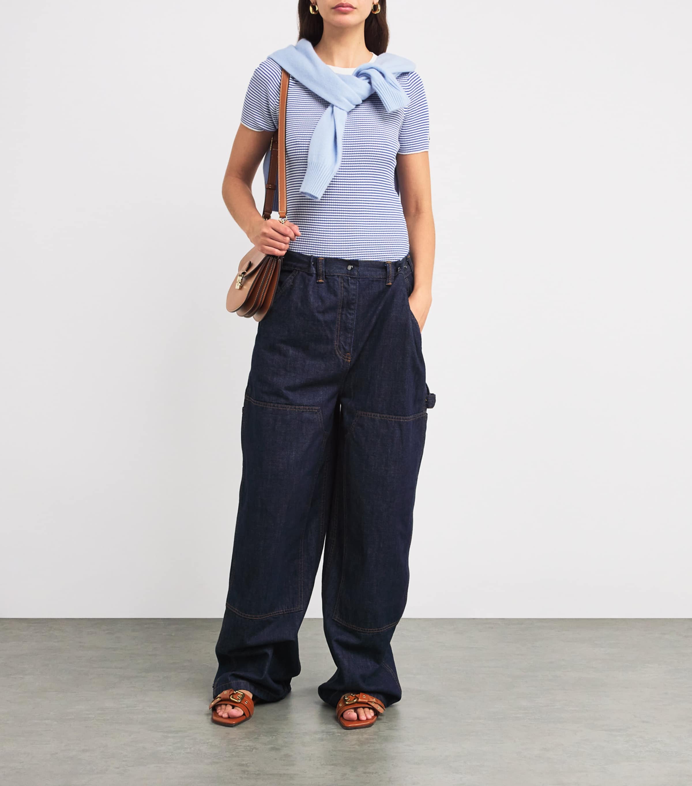 Striped T-Shirt MID BLUE Image 2