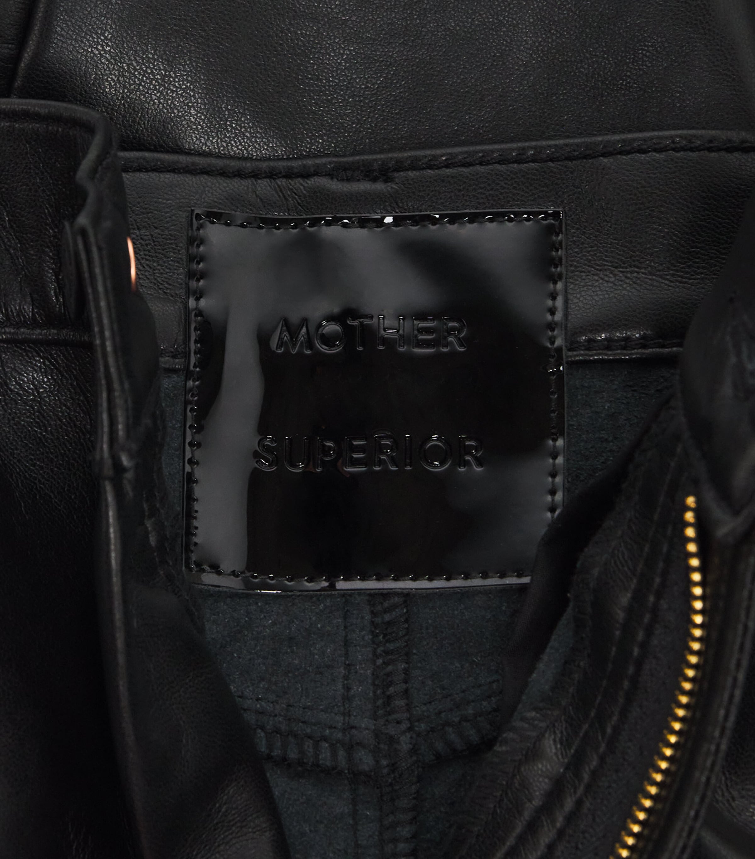 Faux Leather The Half-Pipe Flood Jeans BLACK - BLK BLK Image 5