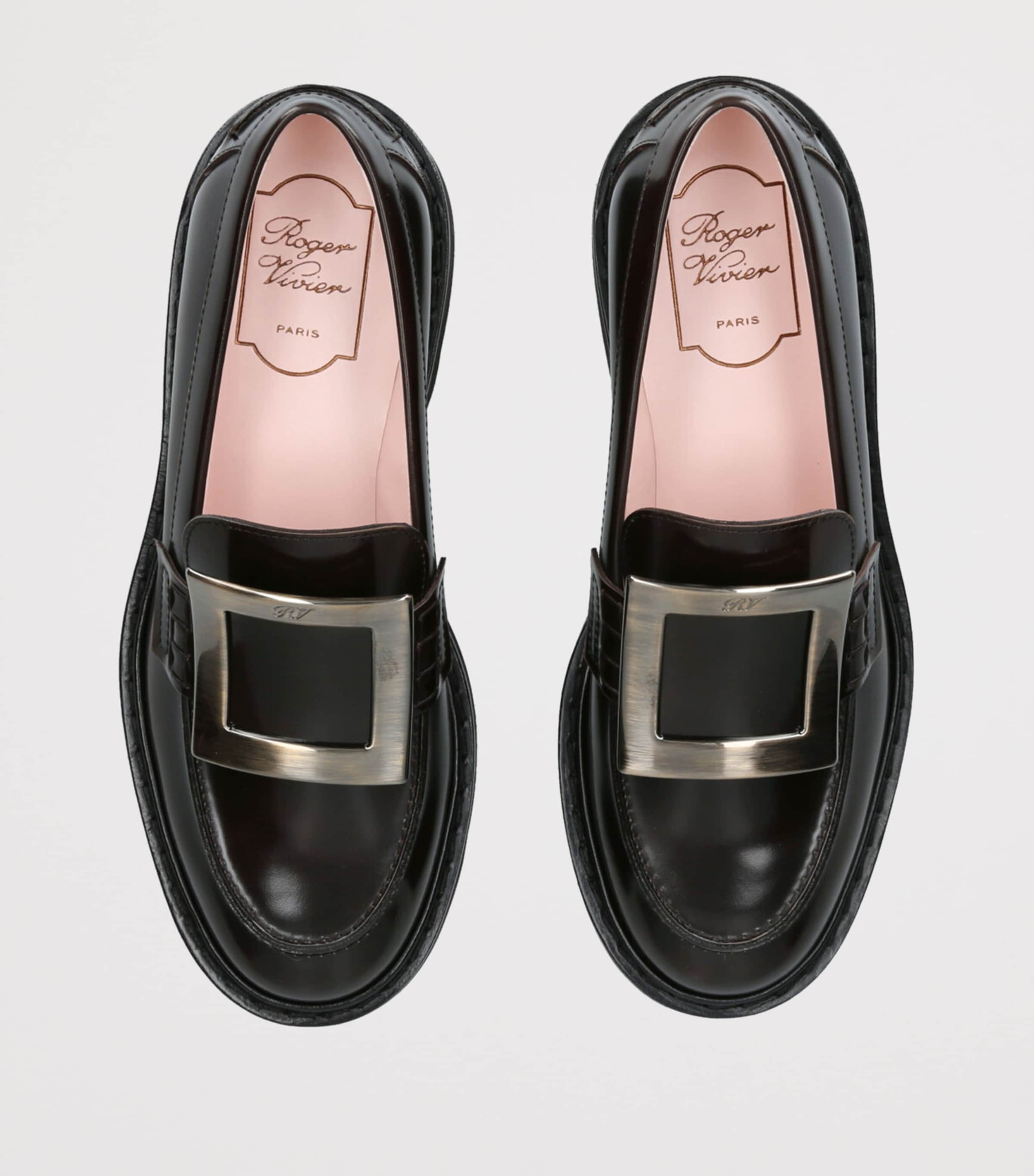 Leather Viv' Rangers Loafers BROWN Image 4