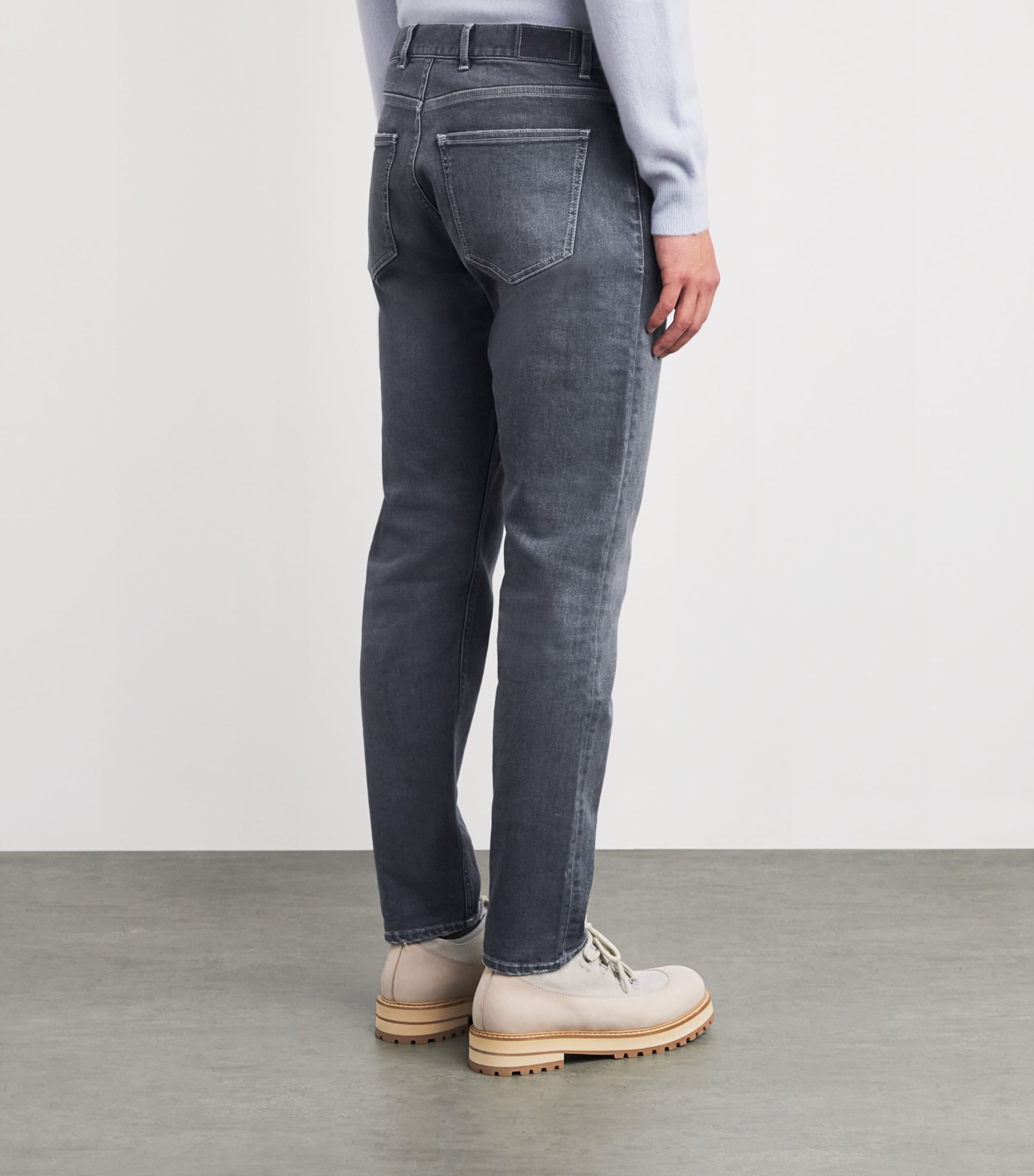 Straight Jeans GRIGIO CHIARO MELANG Image 4