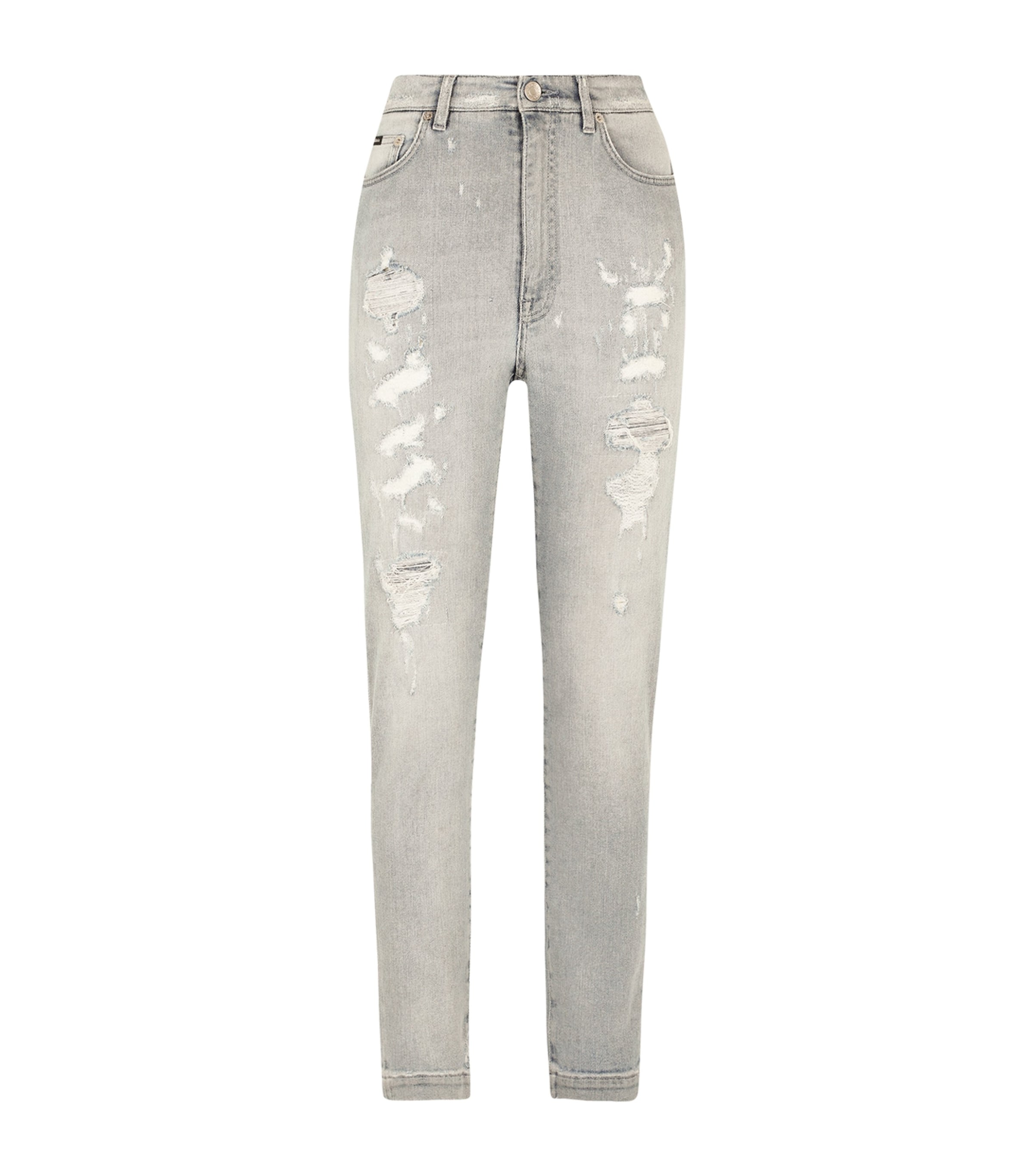 Dolce & Gabbana Jeans Grace In Denim Light Blue Con Rotture