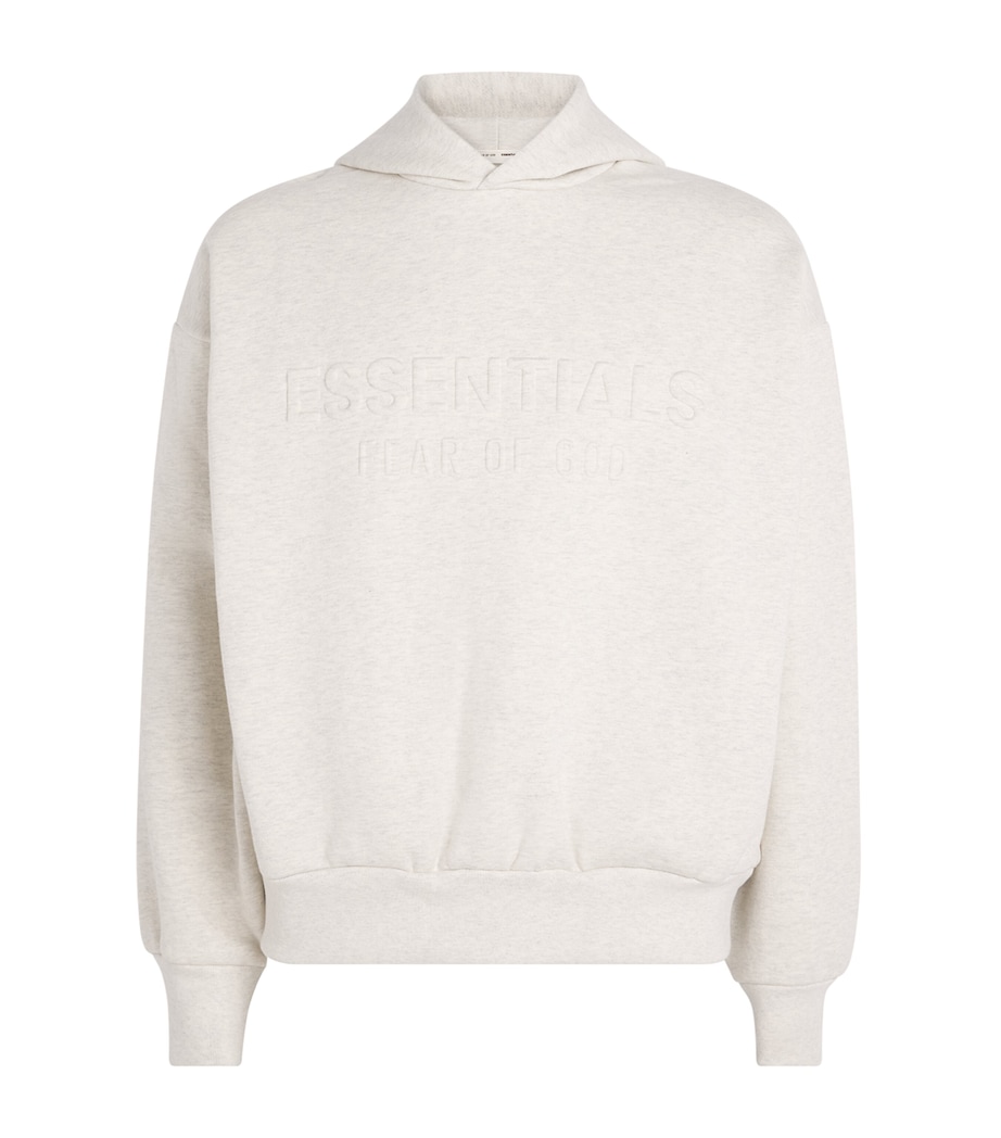 Cotton Logo Hoodie OATMEAL HEATHER Image 1