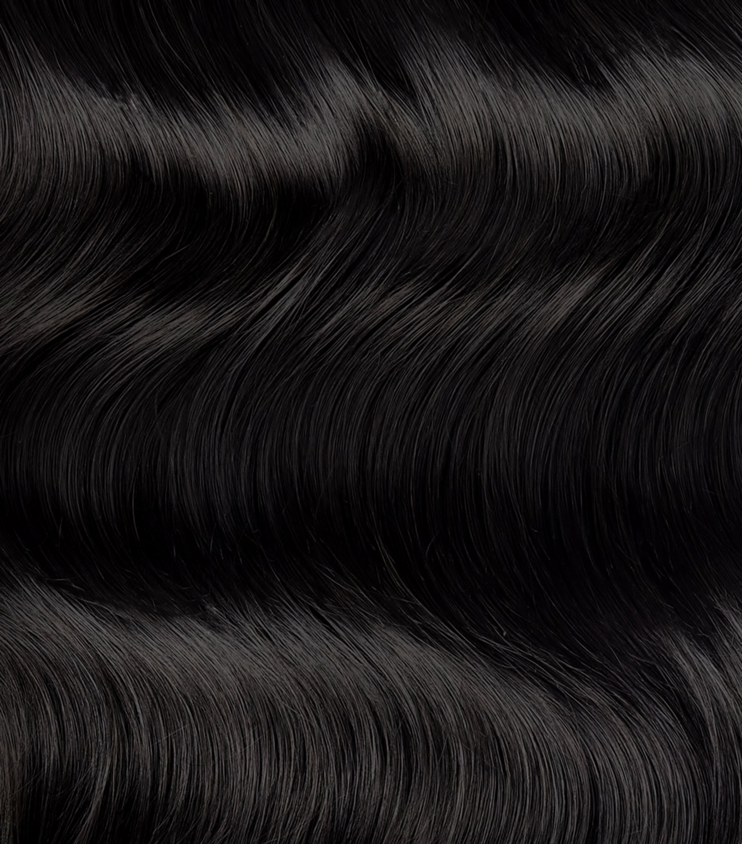 Beauty Works x Huda BARELY THERE Mix & Match Duo Clip-In Hair Extensions (18") MIDNIGHT KOHL Image 2