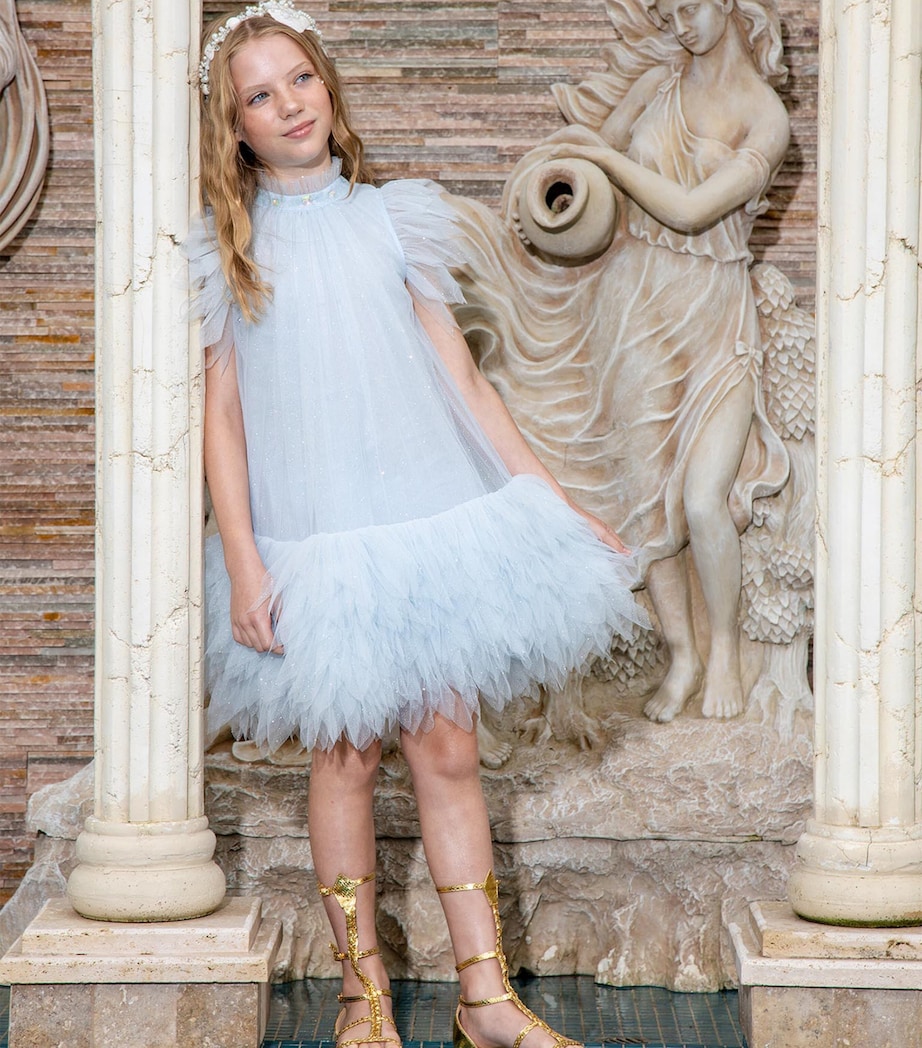 Tutu Du Monde Tulle Dahlia Dress (2-11 Years) Illusion Blue Image 2