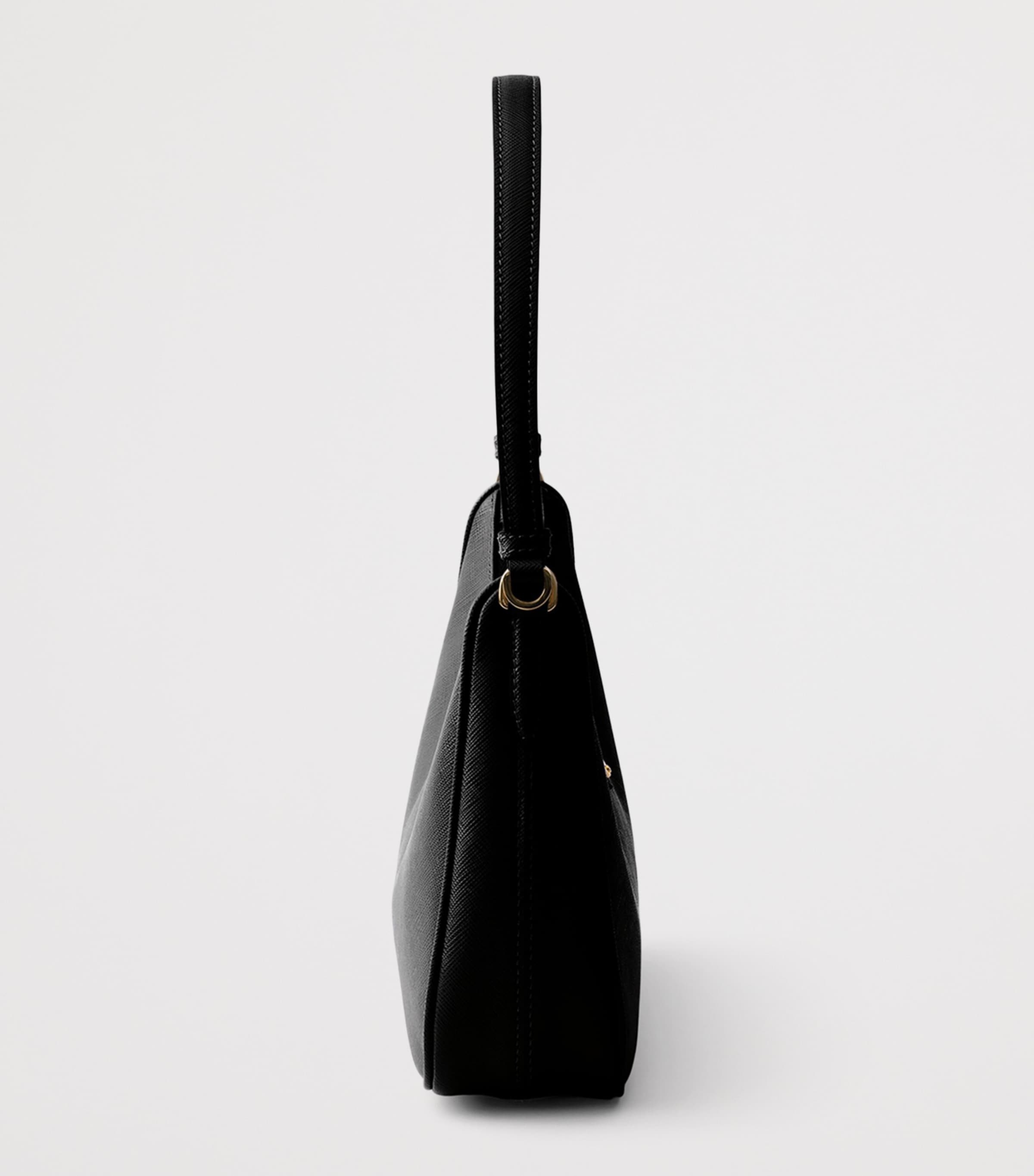 Prada Mini Saffiano Leather Re-Edition 2005 Top-Handle Bag Black Image 5