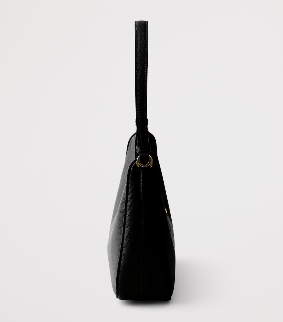 Prada Mini Saffiano Leather Re-Edition 2005 Top-Handle Bag Black Image 5