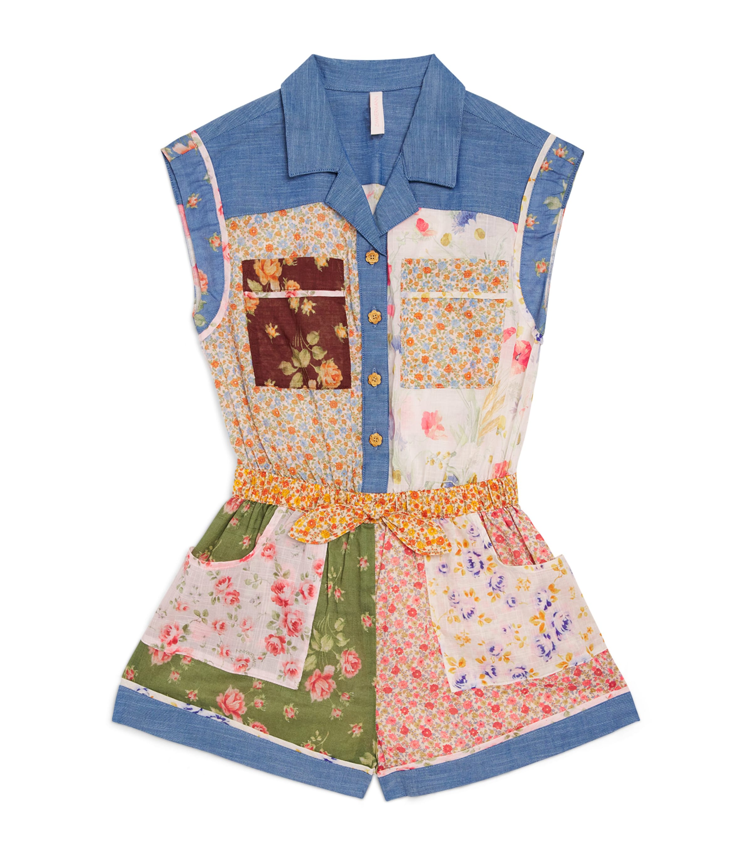 Zimmermann Kids' Lucky Pocket Playsuit